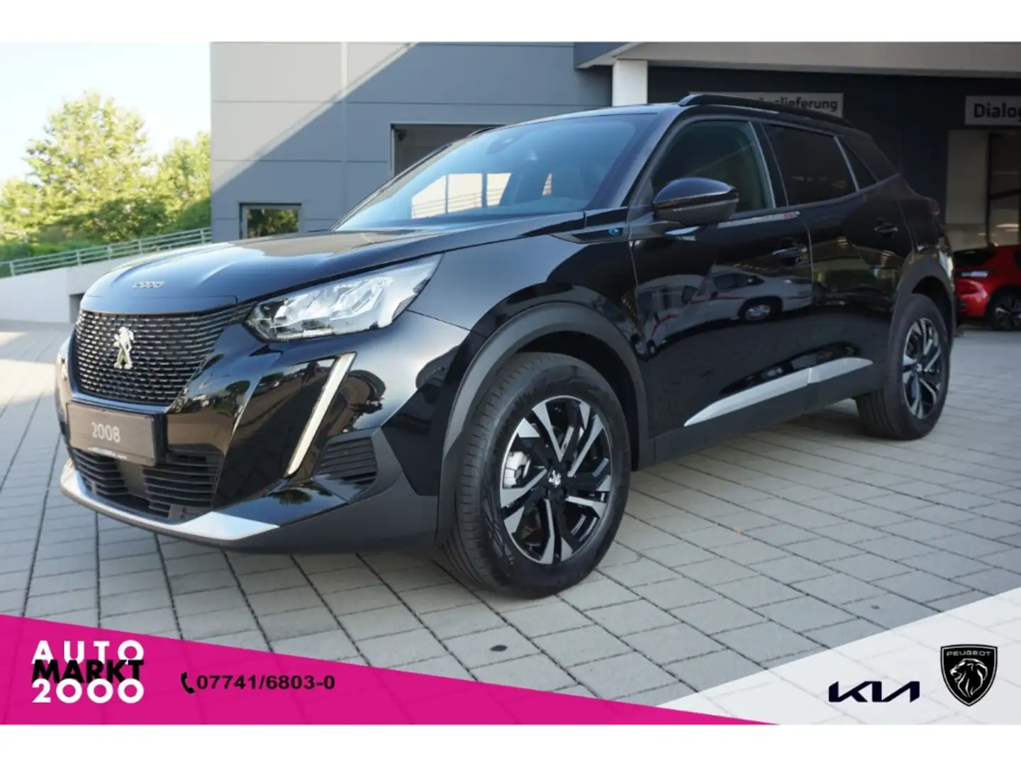 Peugeot 2008 Allure Pack Elektromotor 136 Navi SHZ LED LM PDC Noir - 1