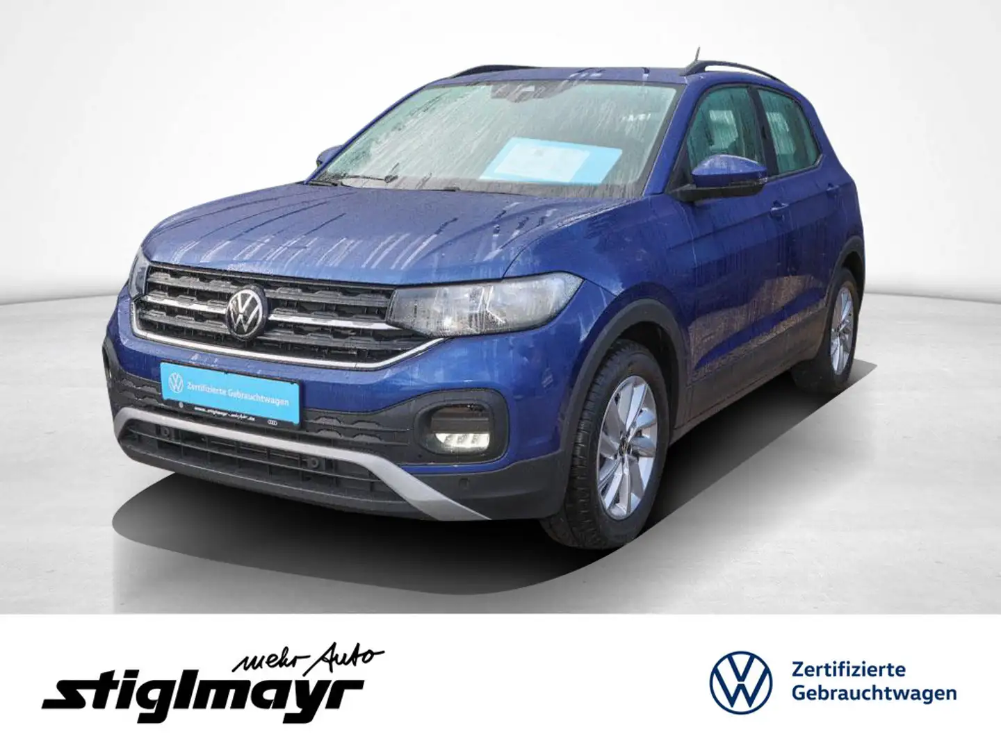Volkswagen T-Cross Life 1.0 TSI APPS+NAVI+PDC+SITZHZG Blau - 1