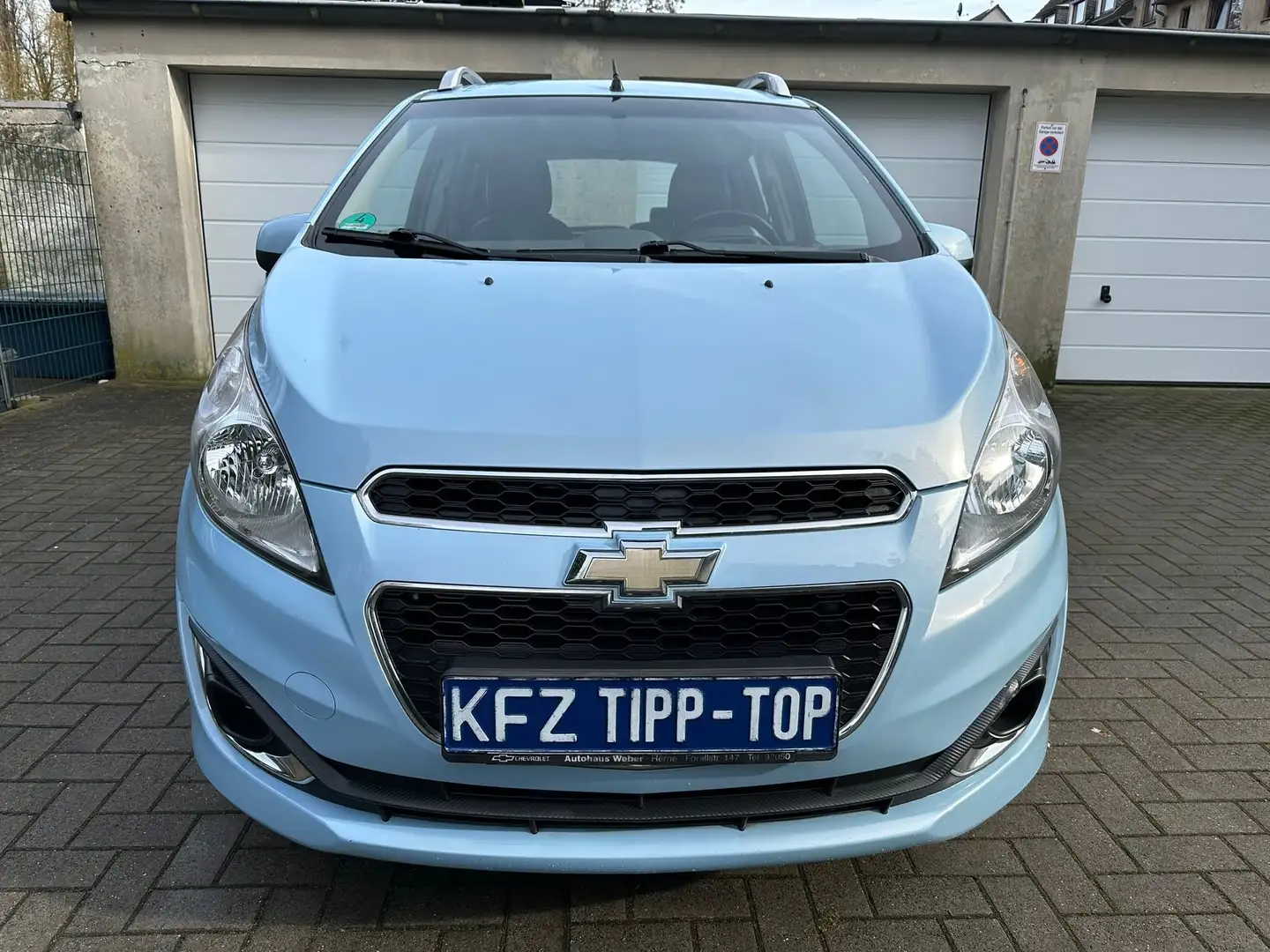Chevrolet Spark LTZ/Klima/Leder/Alufelgen/PDC/Dachreling/TüvNeu Blauw - 1