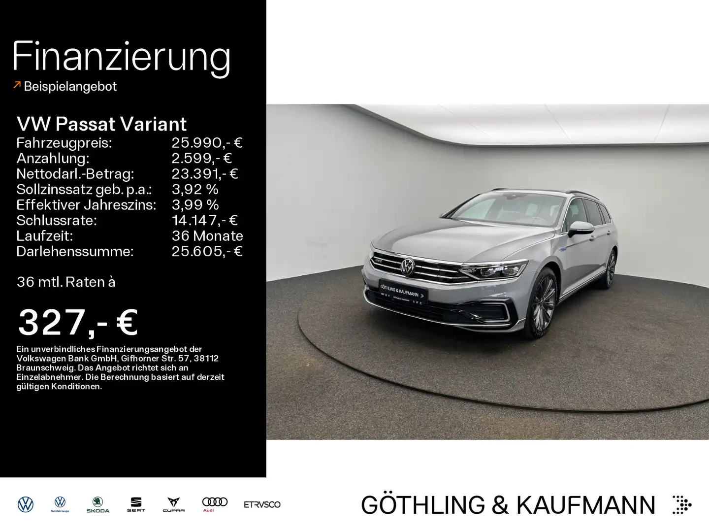 Volkswagen Passat Variant GTE  eHybrid 160kW*PANO*HUD*MATRI Grijs - 1