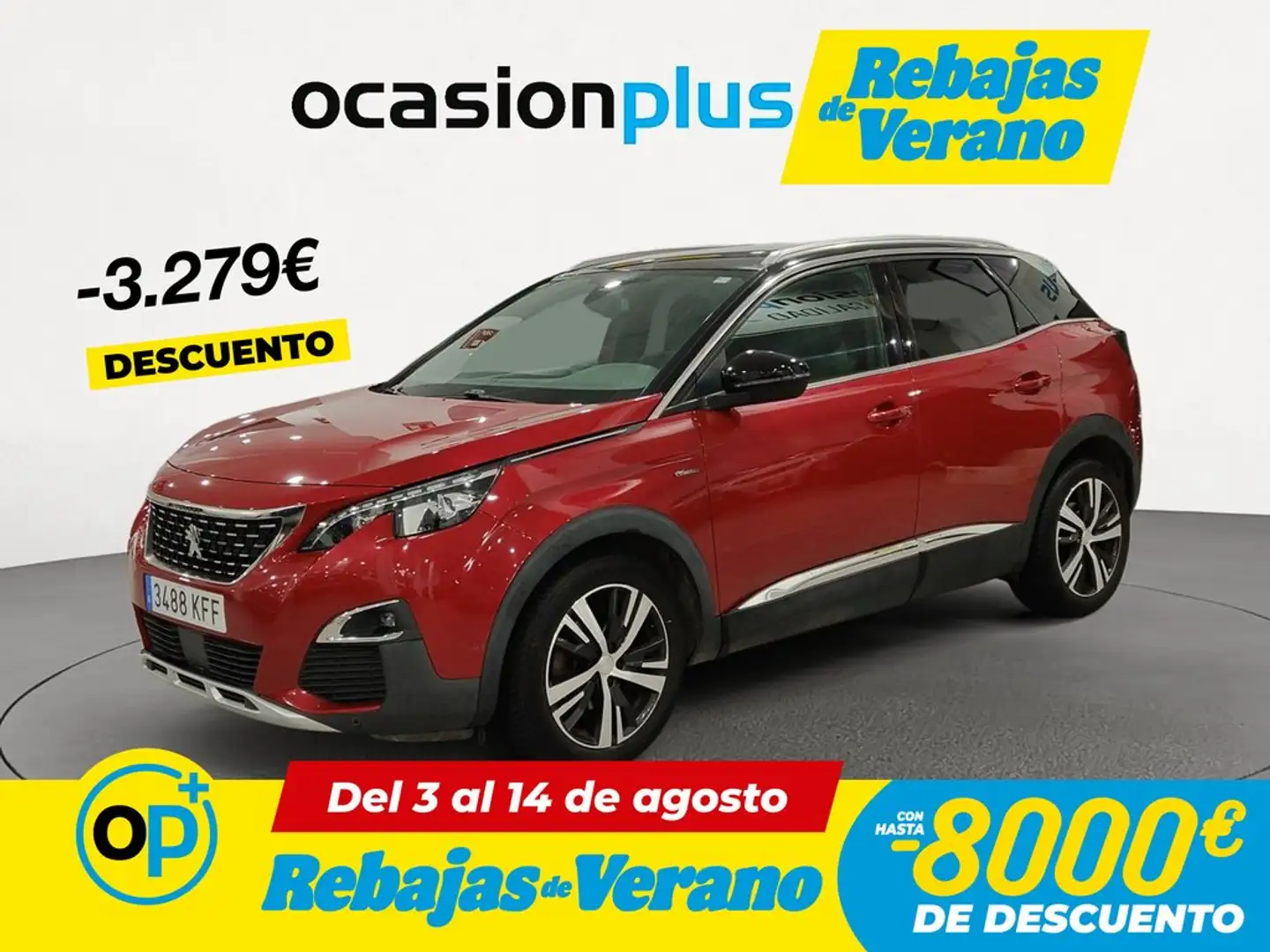 Peugeot 3008 2.0BlueHDi GT Line S&S 150 Rojo - 1
