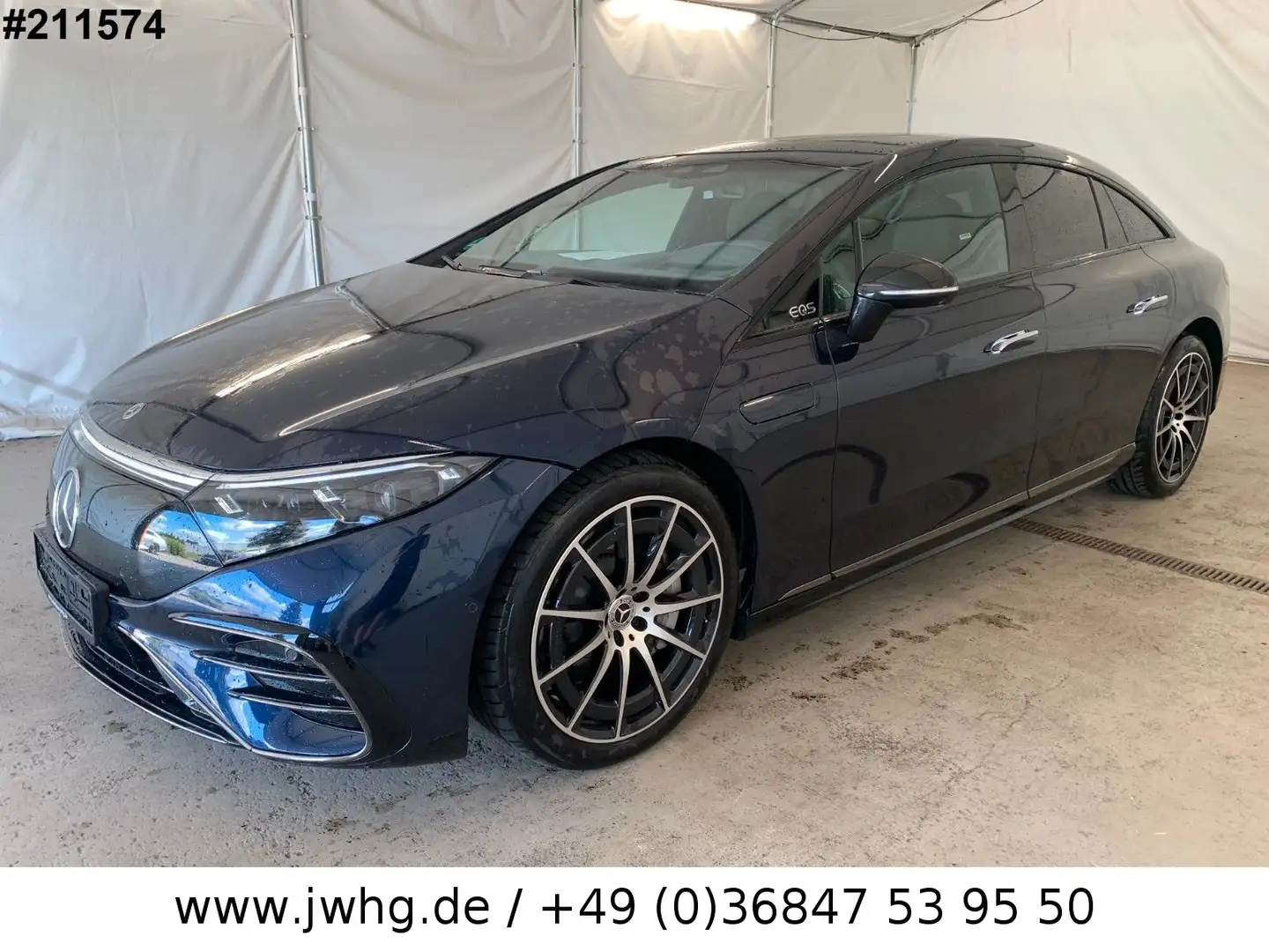 Mercedes-Benz EQS 580 4M 2x AMG Line HyperScreen 21"HeadUpPano Bleu - 1