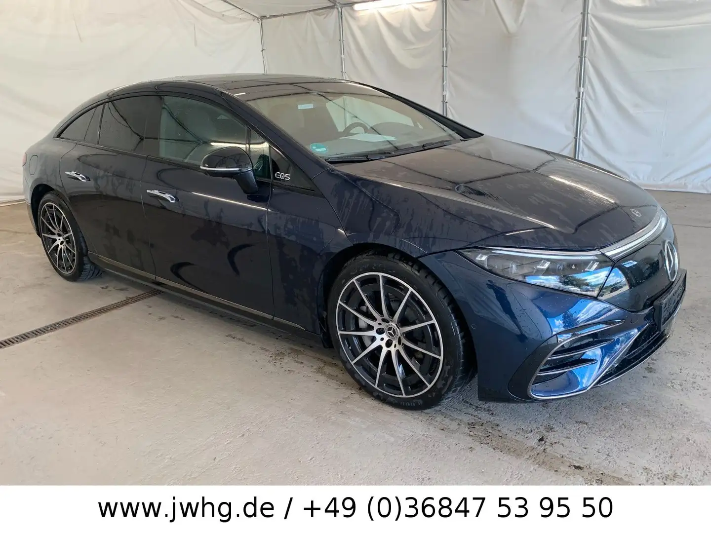 Mercedes-Benz EQS 580 4M 2x AMG Line HyperScreen 21"HeadUpPano Bleu - 2