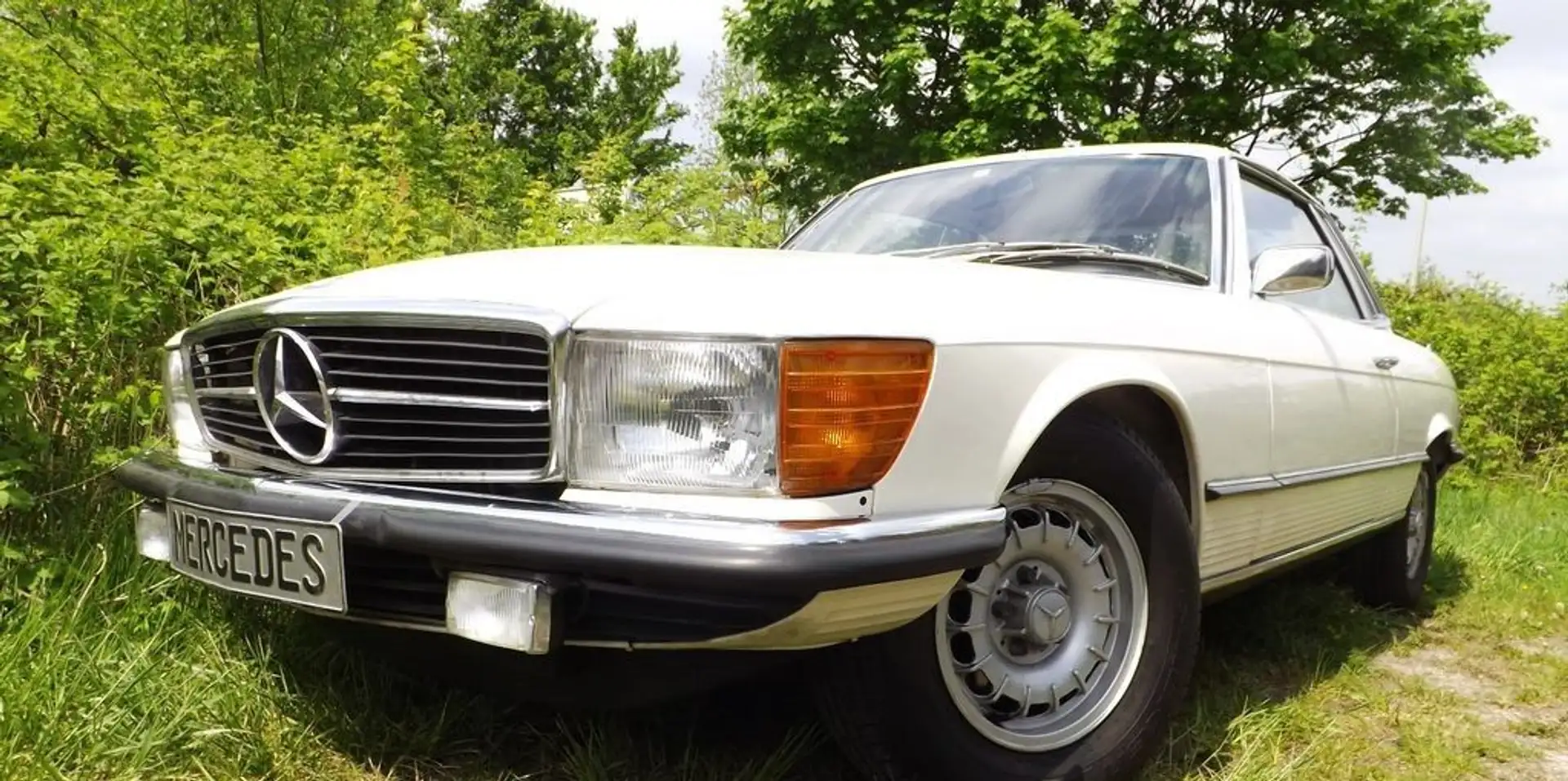 Mercedes-Benz 450 SLC "Das Beste oder nichts" Originalzitat Blanc - 1