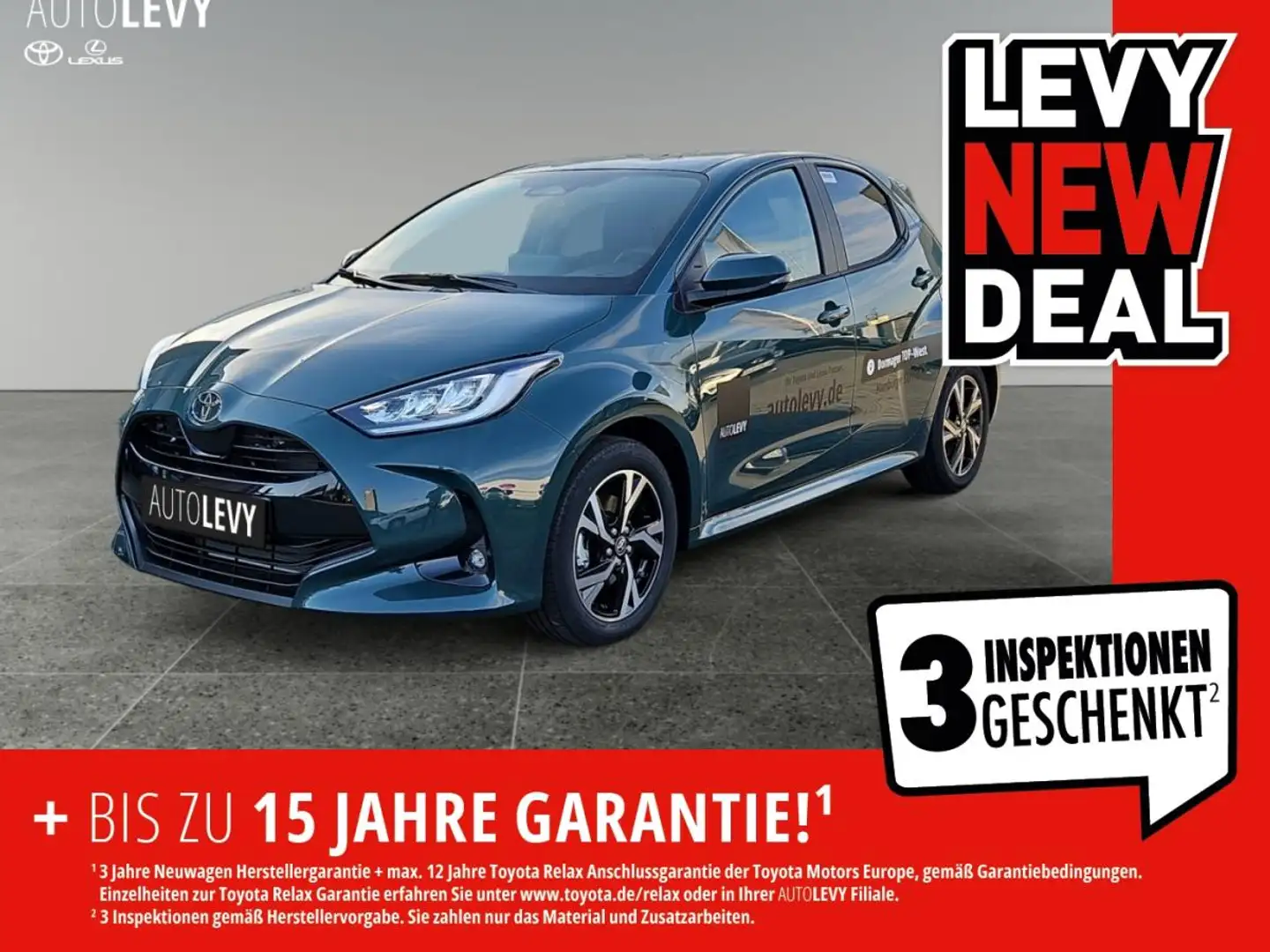 Toyota Yaris Teamplayer TEAM WEEKS COMFORT+TECHNIK-PKT! Grün - 1