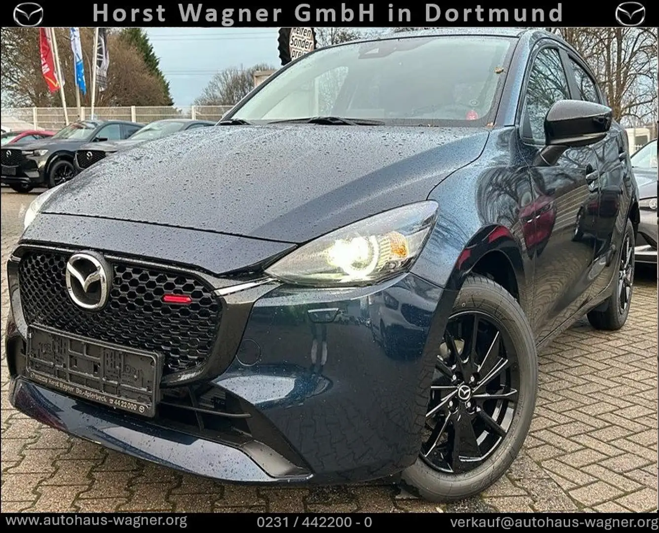 Mazda 2 Homura 90 PS *AppleCarPlay*Kamera*NEU* Modrá - 1