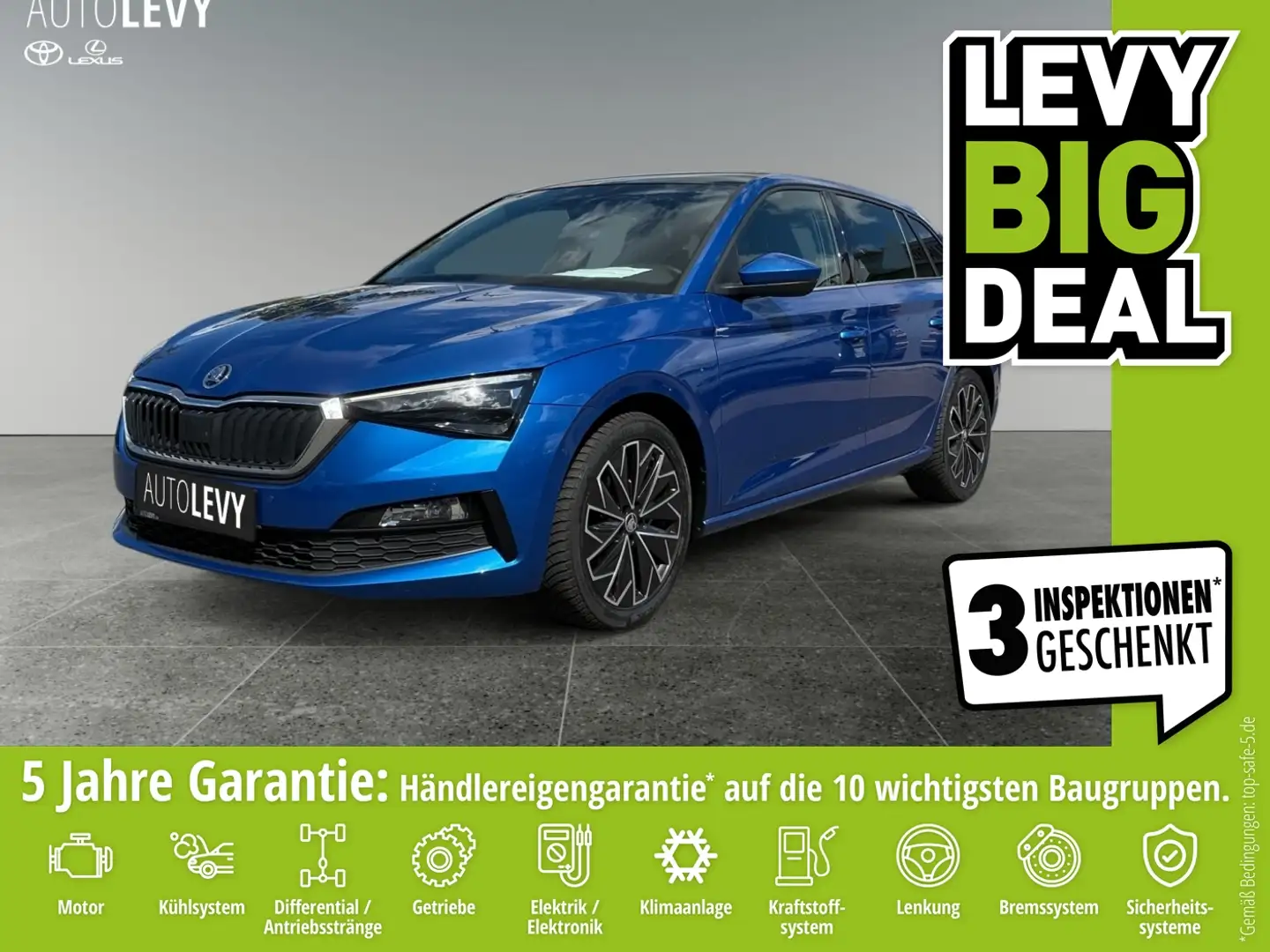 Skoda Scala 1.5 TSI Style KLIMA*SHZ*LED*PANO*PDC*RFK* Blauw - 1