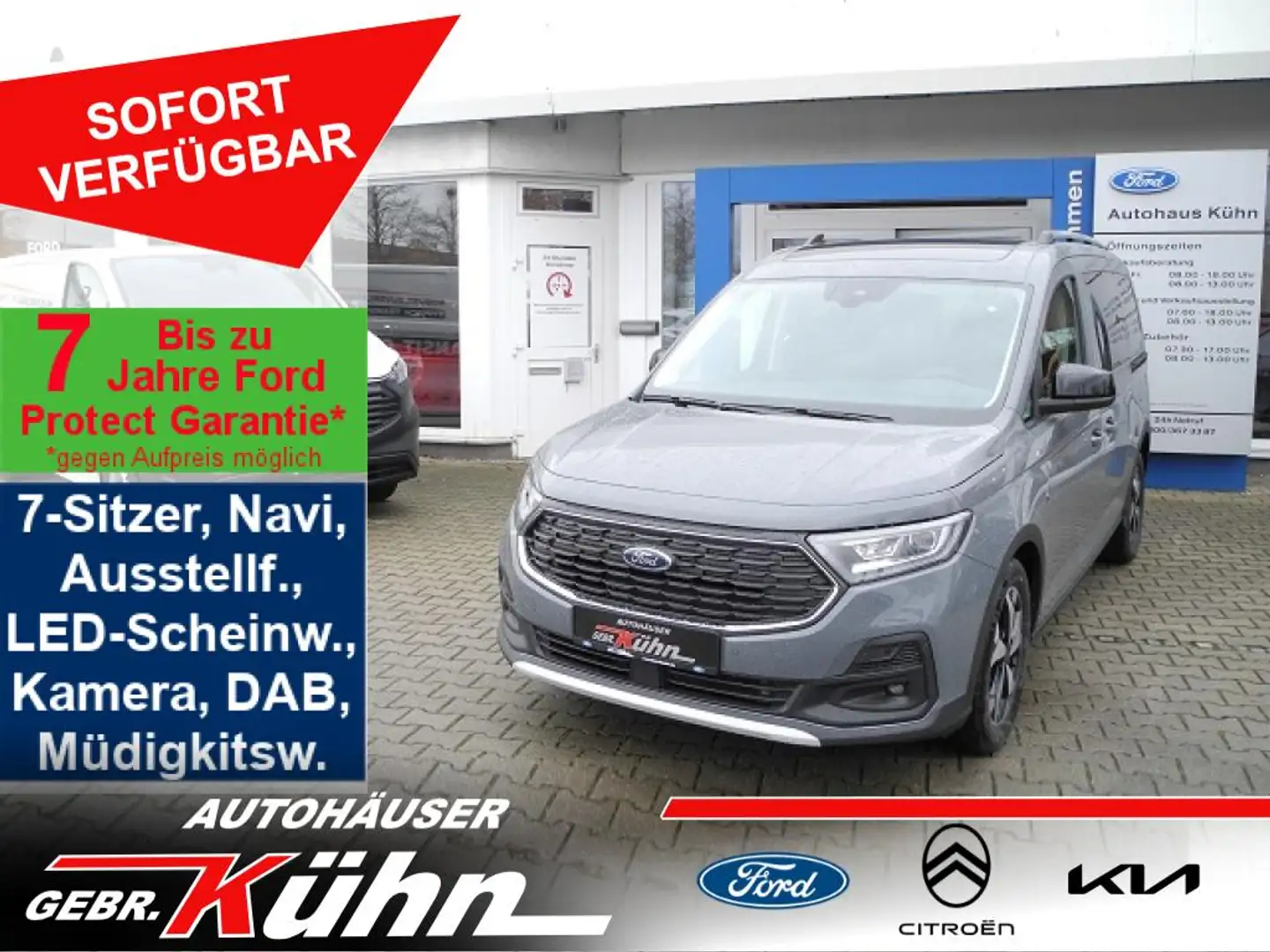 Ford Tourneo Connect Grand 1.5 ACTIVE - LED, RFK, Panorama, 7-Sitzer Grau - 1