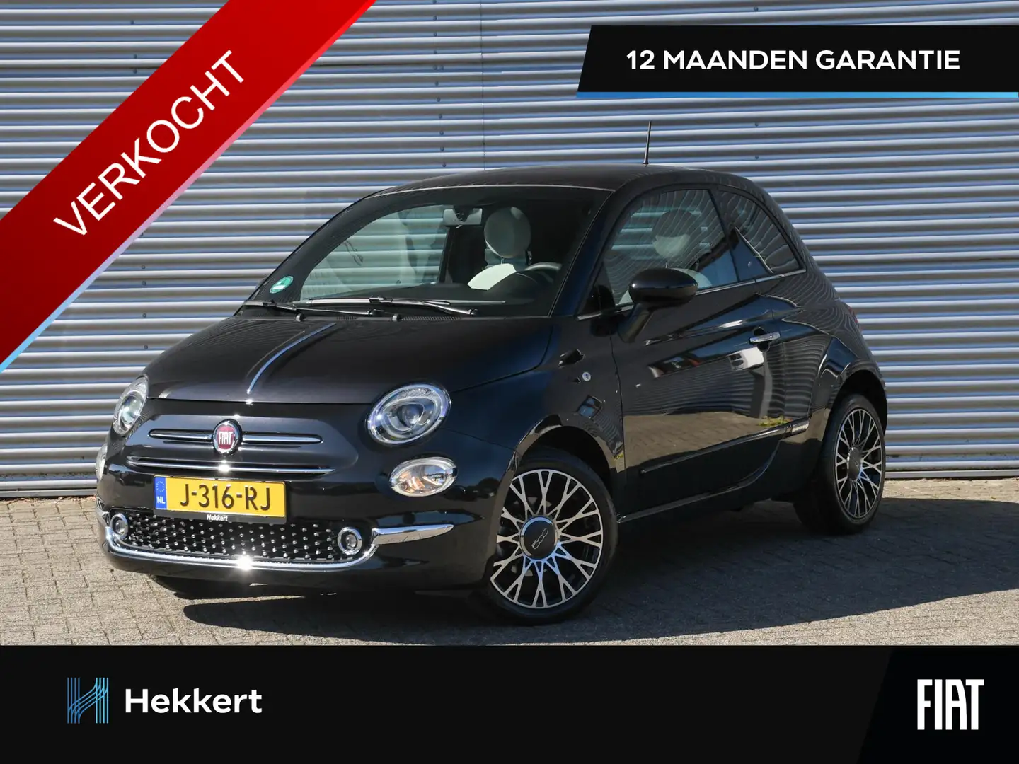 Fiat 500 Star 1.0 Hybrid 70pk PANO-DAK | DAB | CLIMA | USB Noir - 1