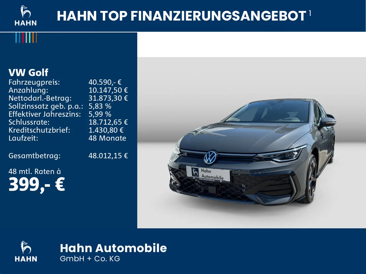 Volkswagen Golf R-Line 1,5 l eTSI OPF 110 kW (150 PS) Grau - 2