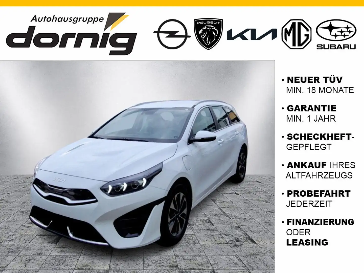 Kia Ceed SW / cee'd SW Ceed SW PHEV Spirit DCT6, Klimaaut. Weiß - 1