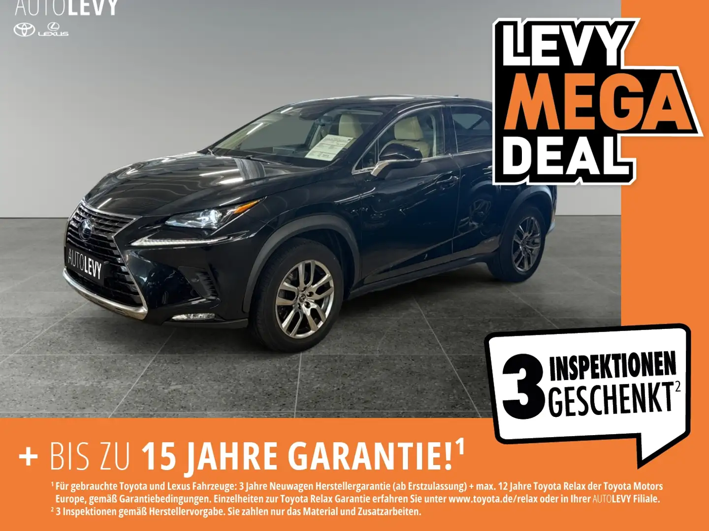 Lexus NX 300 h Executive 4x4 +Vollleder+Pano+Navi+CarPla Negru - 1