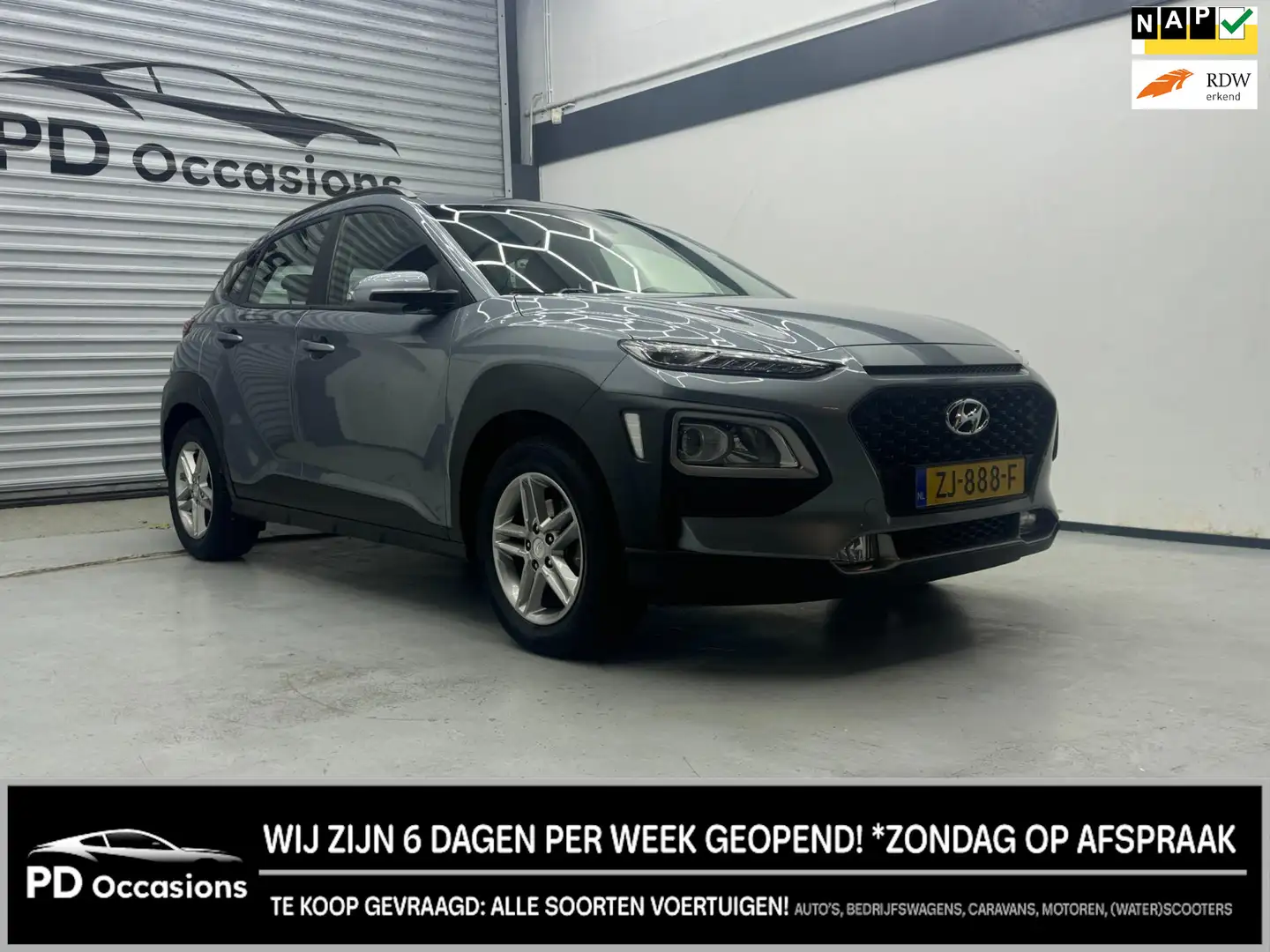 Hyundai KONA 1.0 T-GDI Comfort 120PK Dealer Onderh. - Camera - Gris - 1