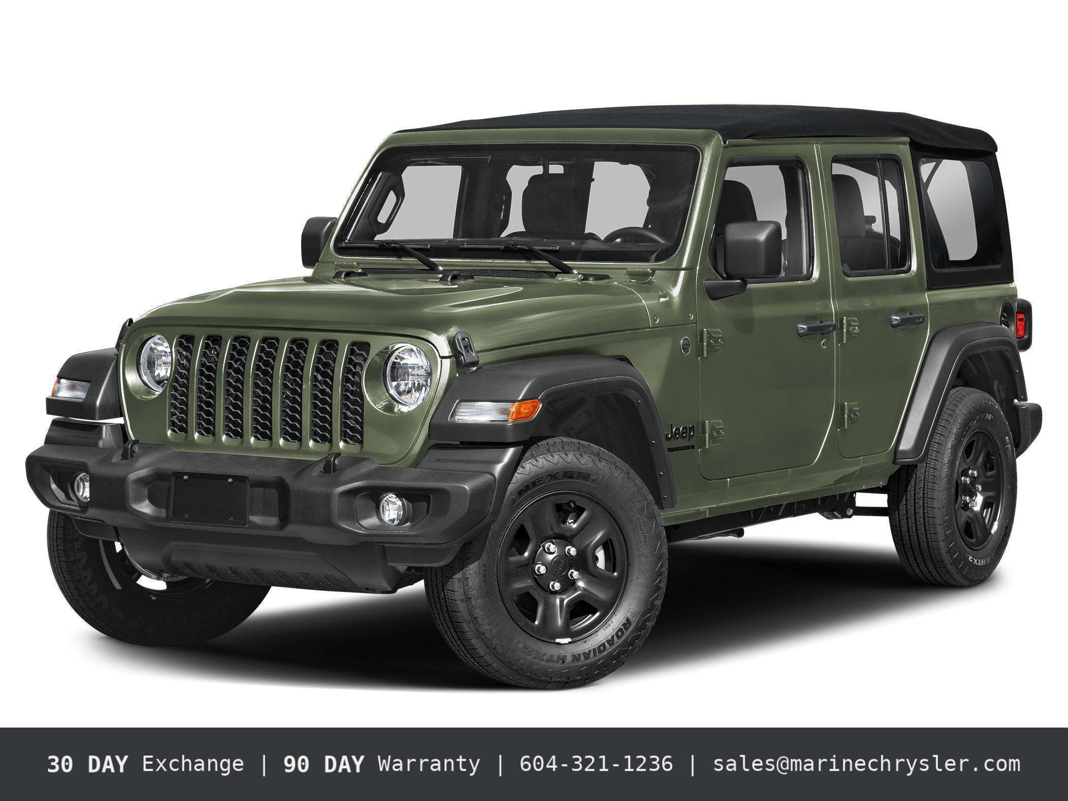 Green 2024 Jeep Wrangler SUV / Crossover Four-Wheel Drive Manual
