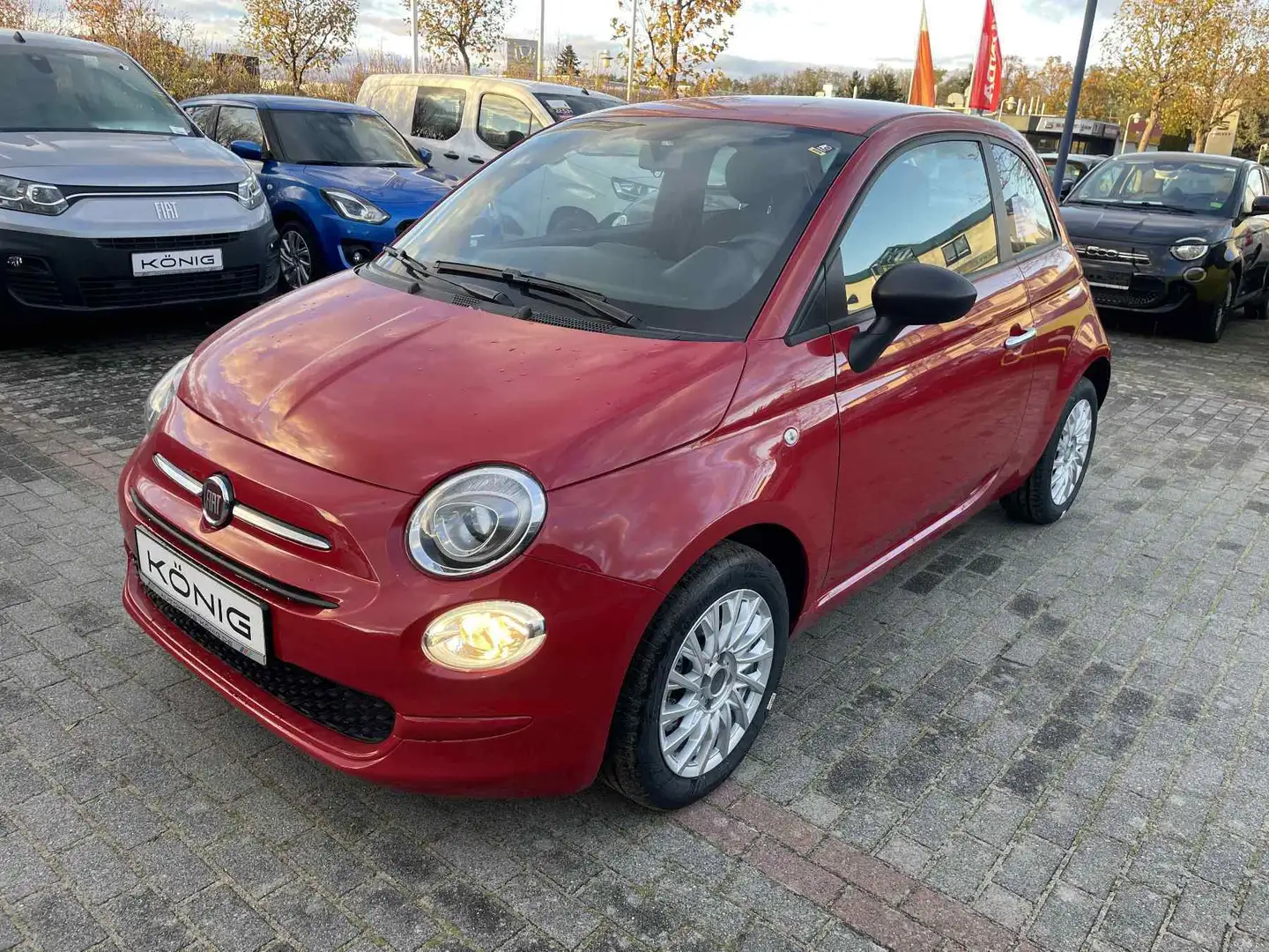 Fiat 500 1.0 Klima & Sound-PDC-Allwetterreifen Rot - 1