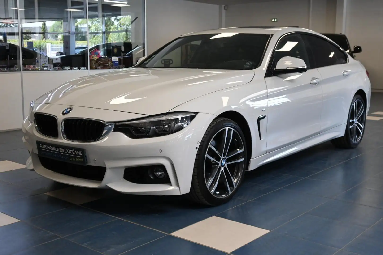 BMW 420 SERIE F36 LCI 420d xDrive 190 ch BVA8 M Sport Blanc - 1