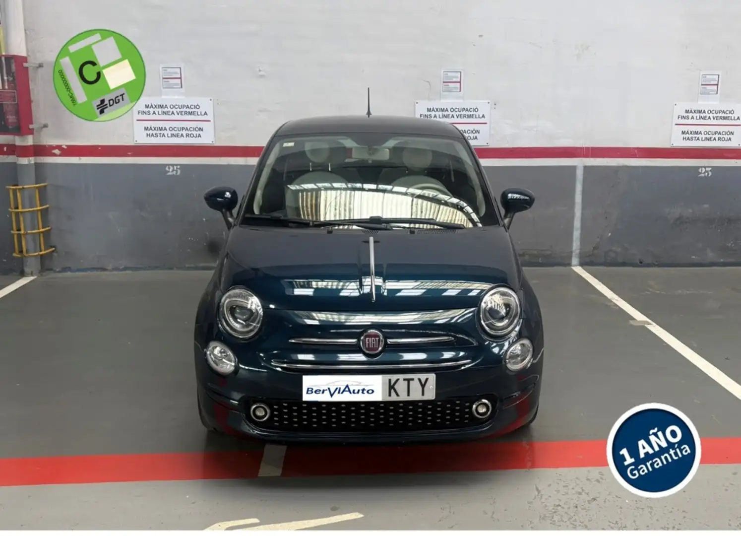 Fiat 500 1.2 Lounge Azul - 1