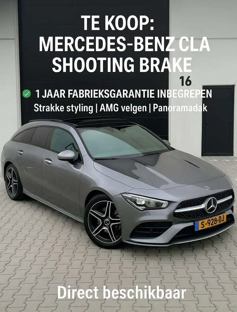 Mercedes-Benz CLA 200 1 jaar fabrieksgarantie | Pano | Nightpakket Grijs - 1