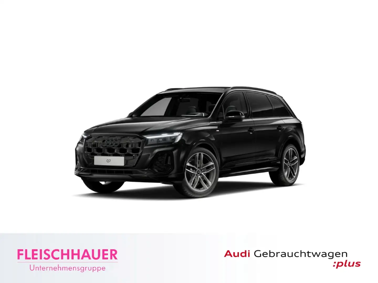 Audi Q7 45 TDI quattro S line HUD+Luftfederung+AHK+Navi+Ma Schwarz - 1