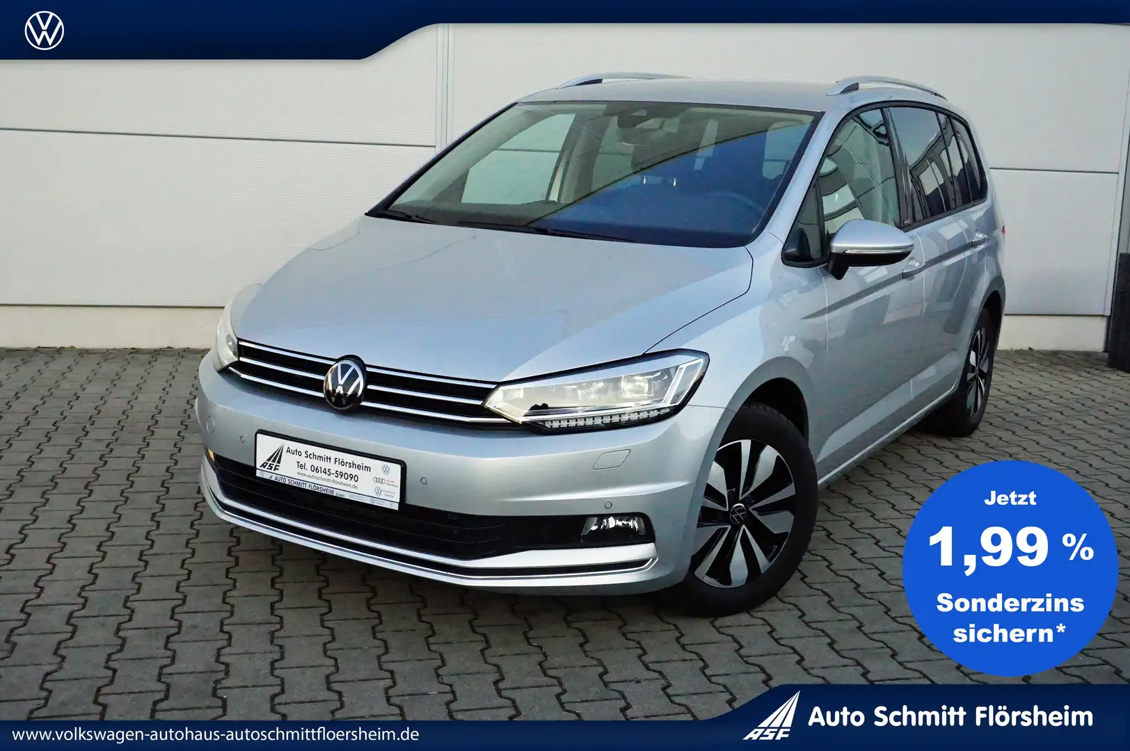 Volkswagen Touran MOVE 1.5 TSI 7-Gang DSG 7 Sitzer,Navi,LED,RFK Argintiu - 1
