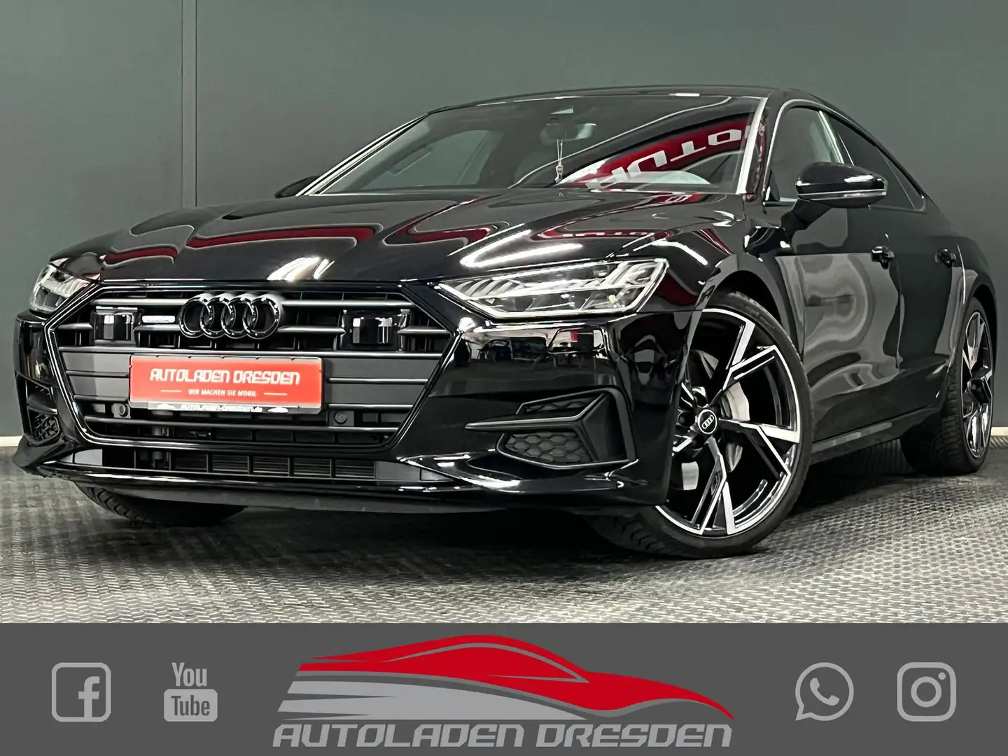 Audi A7 50TDI QUATTRO S LINE BLACK VIRTUAL#LED#SOFTCL Чорний - 1