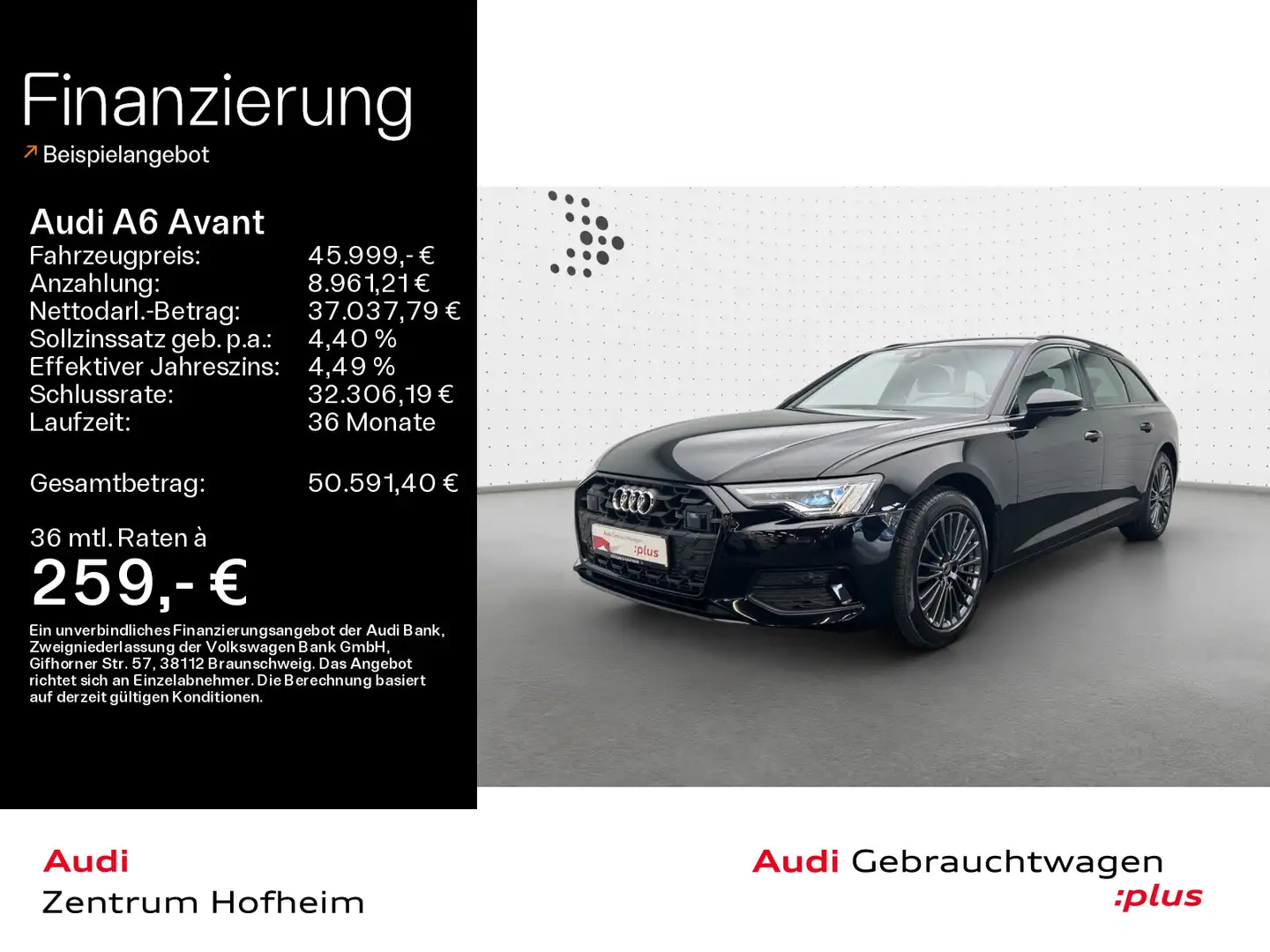 Audi A6 45 TFSI advanced S tro*Matrix*Virtual*N Negro - 1