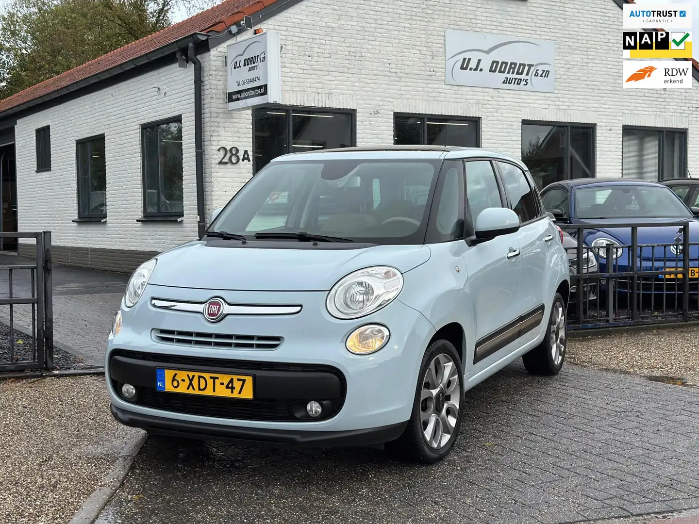 Fiat 500L 0.9 TwinAir Lounge panorama| zeer netjes ! Blauw - 1