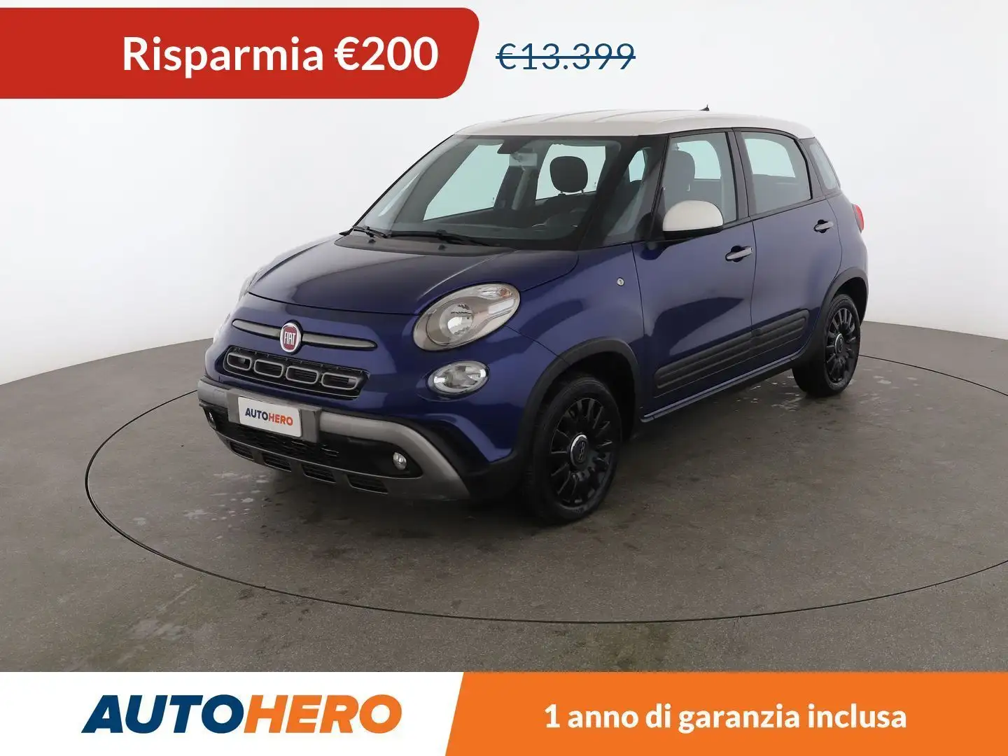 Fiat 500L 1.3 M-Jet Connect 95 CV Bleu - 1