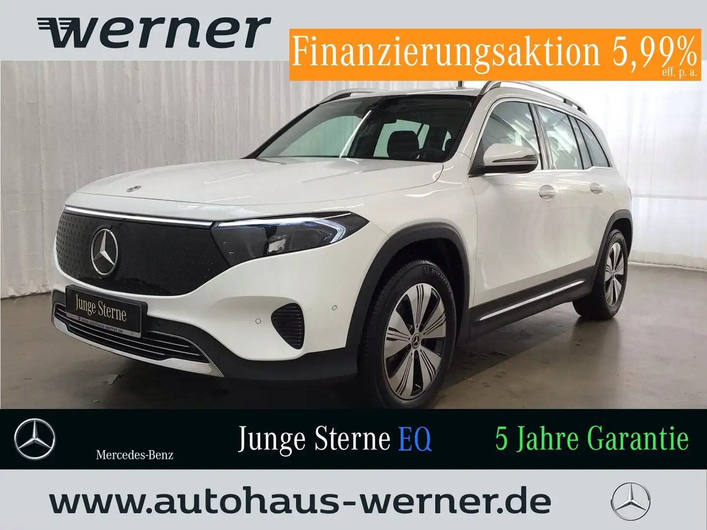Mercedes-Benz EQB 300 4M PROG-ADV FAP KAMERA WINTER VZA TOTWIN Weiß - 1