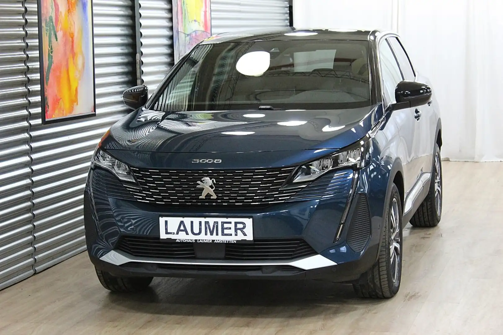 Peugeot 3008 PureTech 130 6-Gang-Manuell Allure +motorisiert... Blau - 2