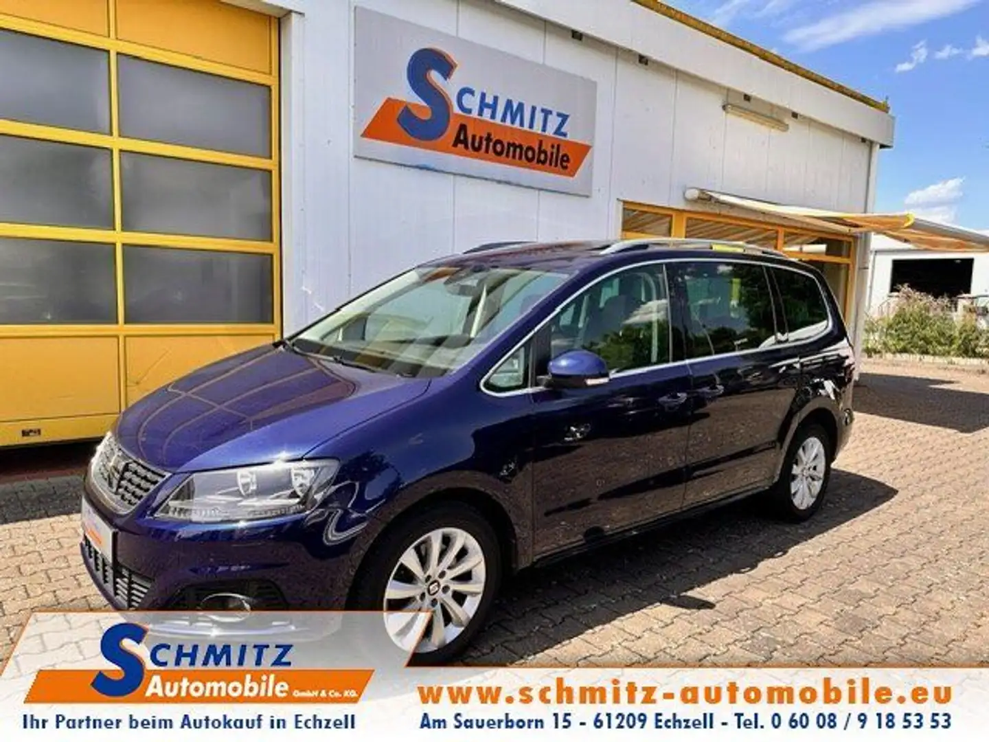 SEAT Alhambra 1.4TSI DSG Style R-Cam/Panodach/Navi/7S Blau - 1