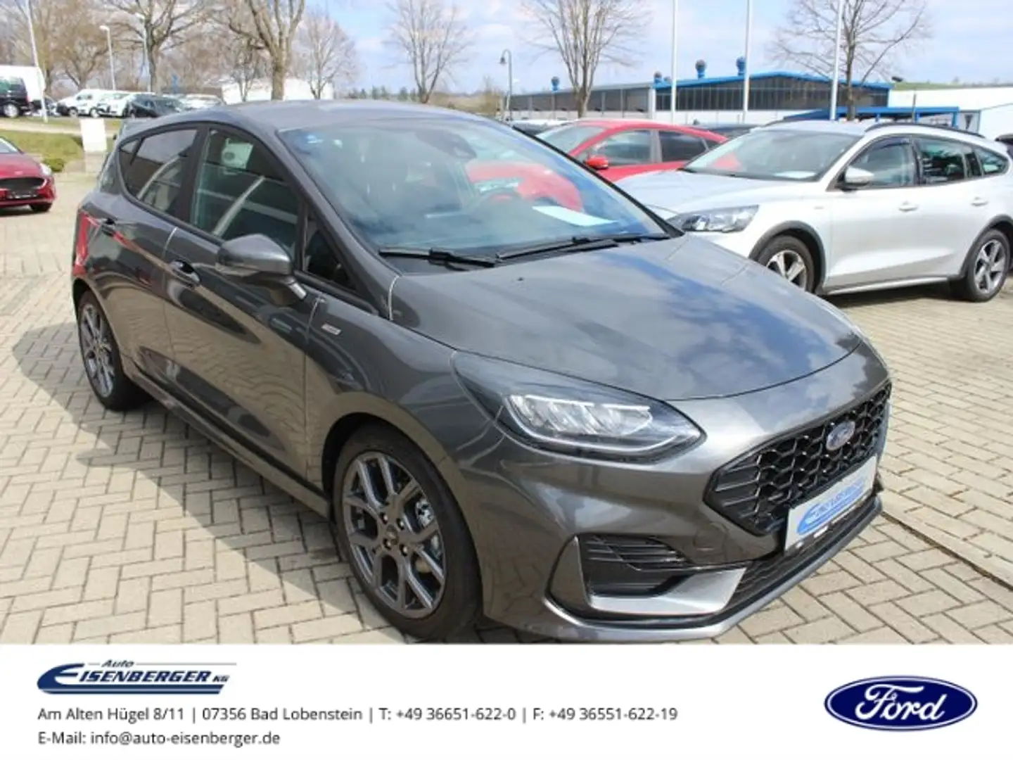 Ford Fiesta 1.0 EcoBoost Hybrid ST-Line Automatik Gris - 2