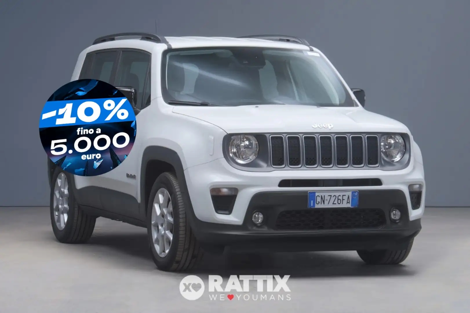 Jeep Renegade 1.5 Turbo T4 Mhev 130CV Limited DCT Blanc - 1