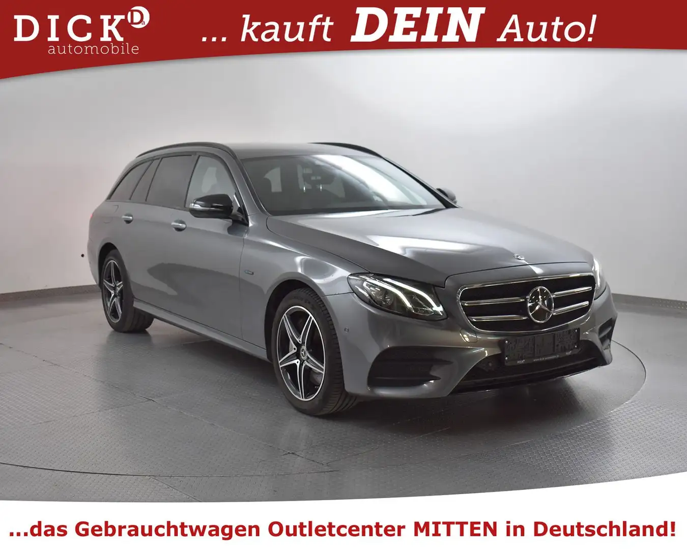 Mercedes-Benz E 300 de 2X AMG Line NIGHT+WIDES+STDHZ+COMAN+BURM Grau - 1