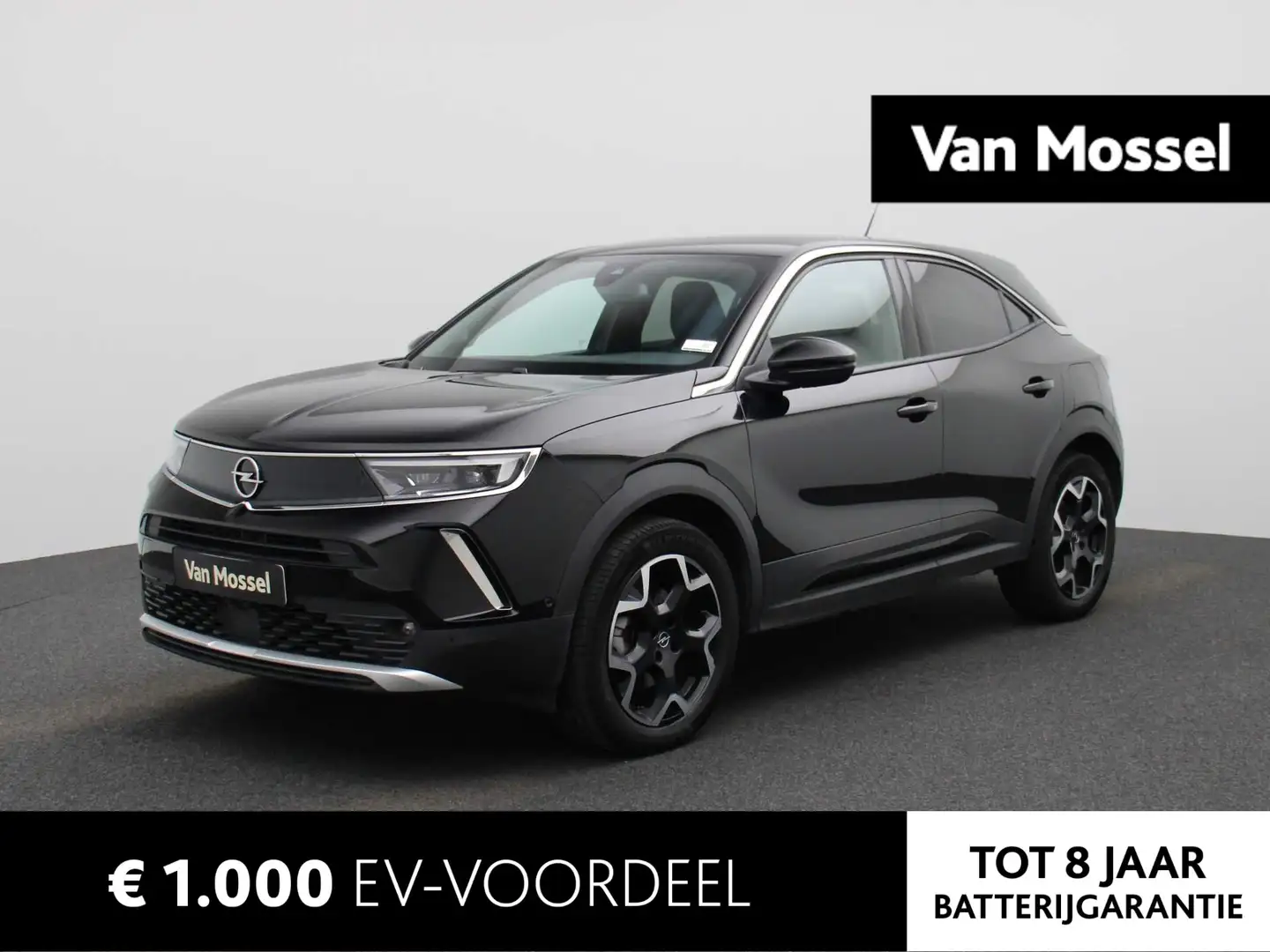 Opel Mokka-E Ultimate 50-kWh | Navi | ECC | PDC | LMV | Cam | Zwart - 1