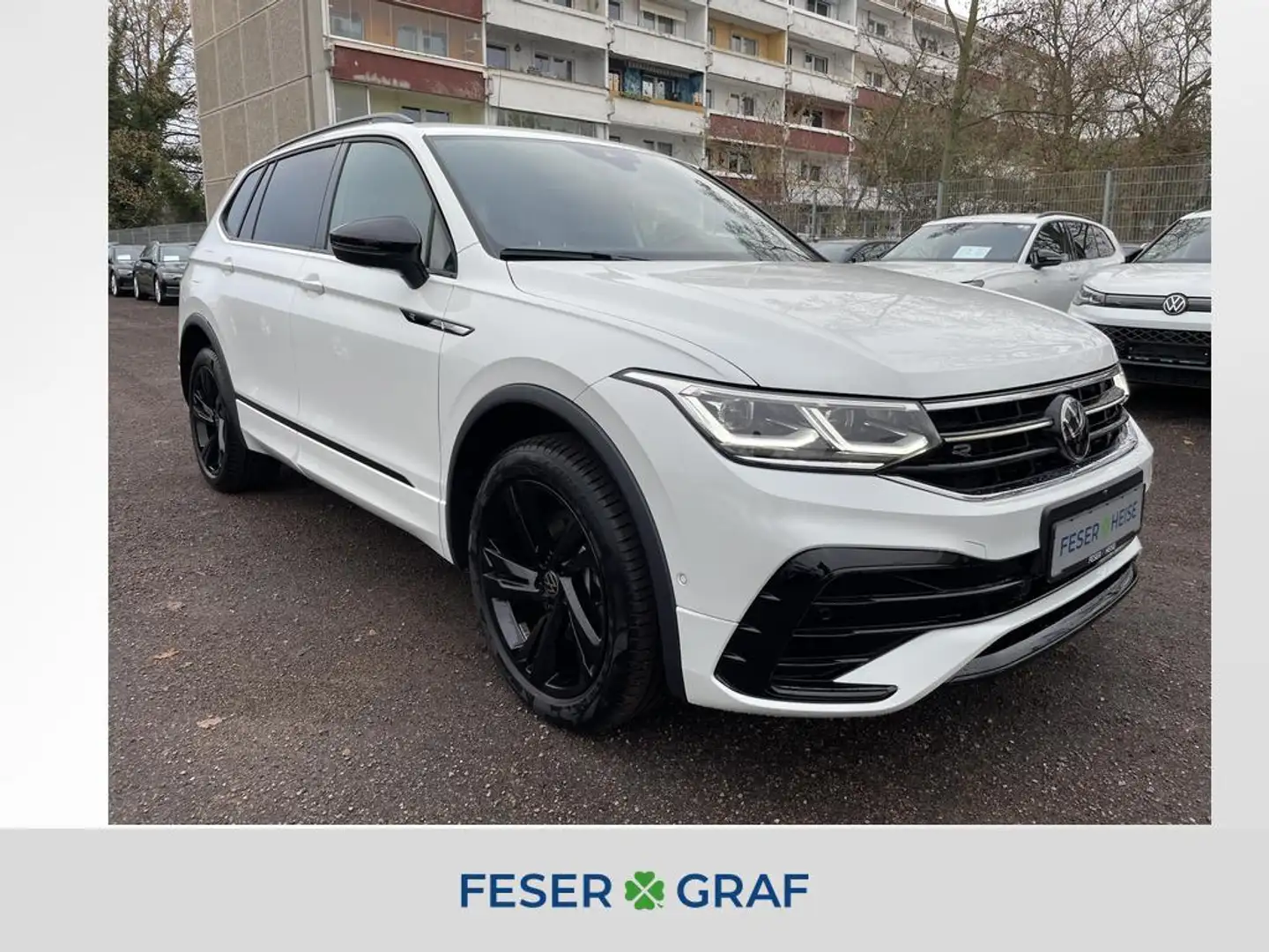 Volkswagen Tiguan Allspace 2.0 TDI R-Line 4Motion DSG/LED/Pano/Area View/Sitz Weiß - 1