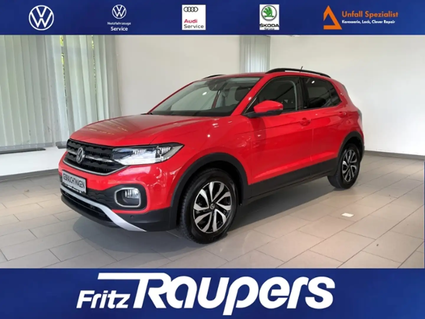 Volkswagen T-Cross 1.5 TSI 7-Gang-DSG Active ACC NAVI REAR VIEW + SH Rouge - 1