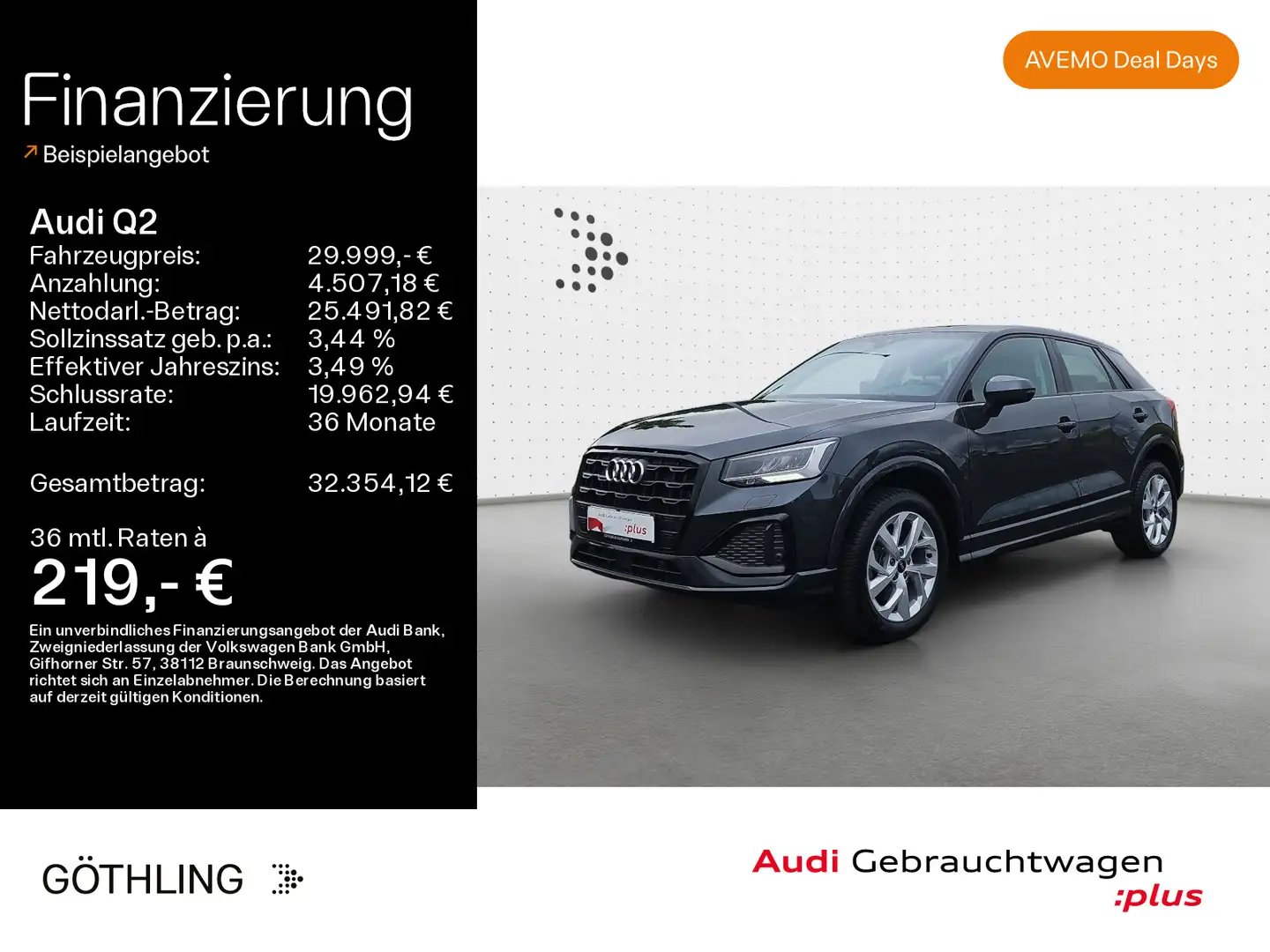 Audi Q2 35 TDI Advanced S tro*LED*Virtual*Navi+*Sport Grau - 1