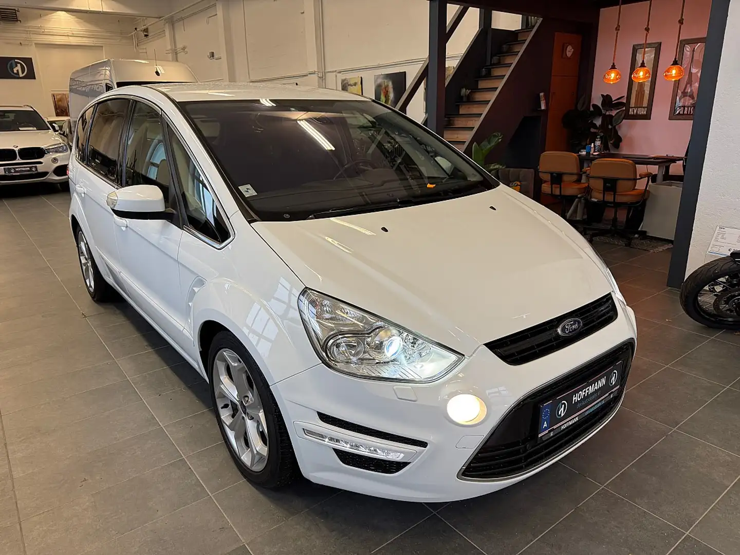 Ford S-Max S-MAX Titanium 2,0 TDCi DPF Aut.,Sitzlüftung Blanc - 1