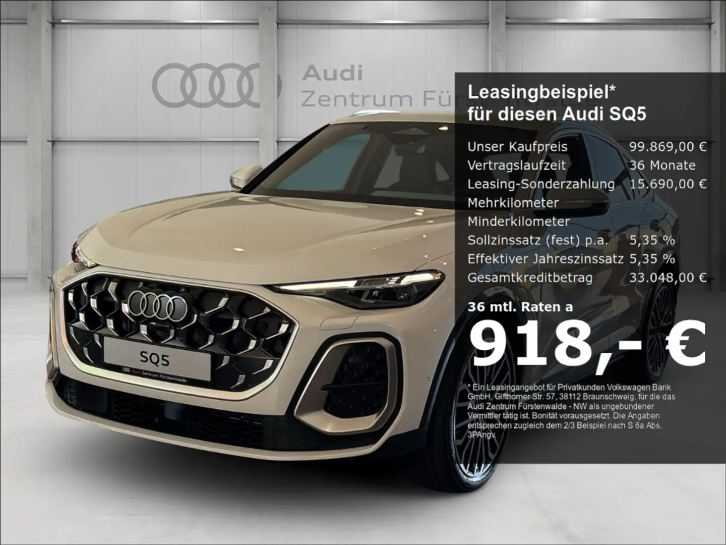 Audi SQ5 Sportback TFSi quat. S tronic+Panodach+Leder+Memor Blanc - 1