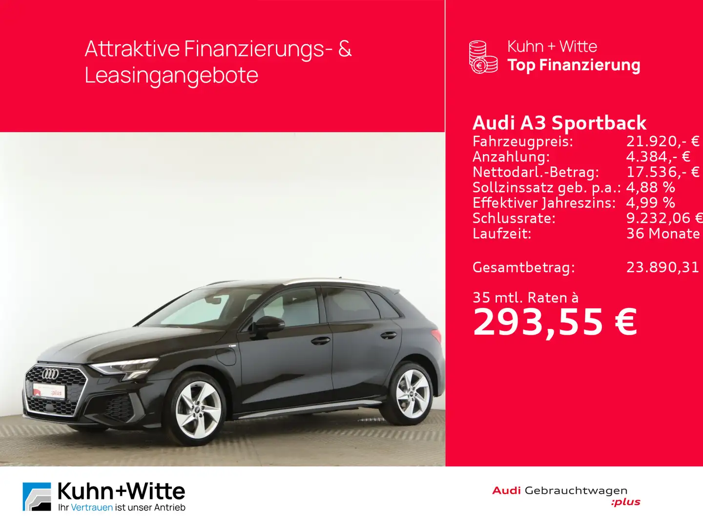 Audi A3 40 TFSIe S line *HYBRID*LED*PDC*SHZ Schwarz - 1