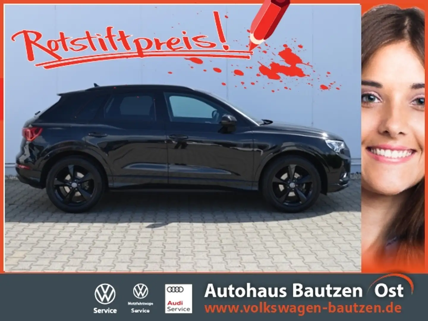 Audi Q3 35 TFSI S-tronic advanced AHK/OPTIK-SW/19-ZOLL/LE Schwarz - 1