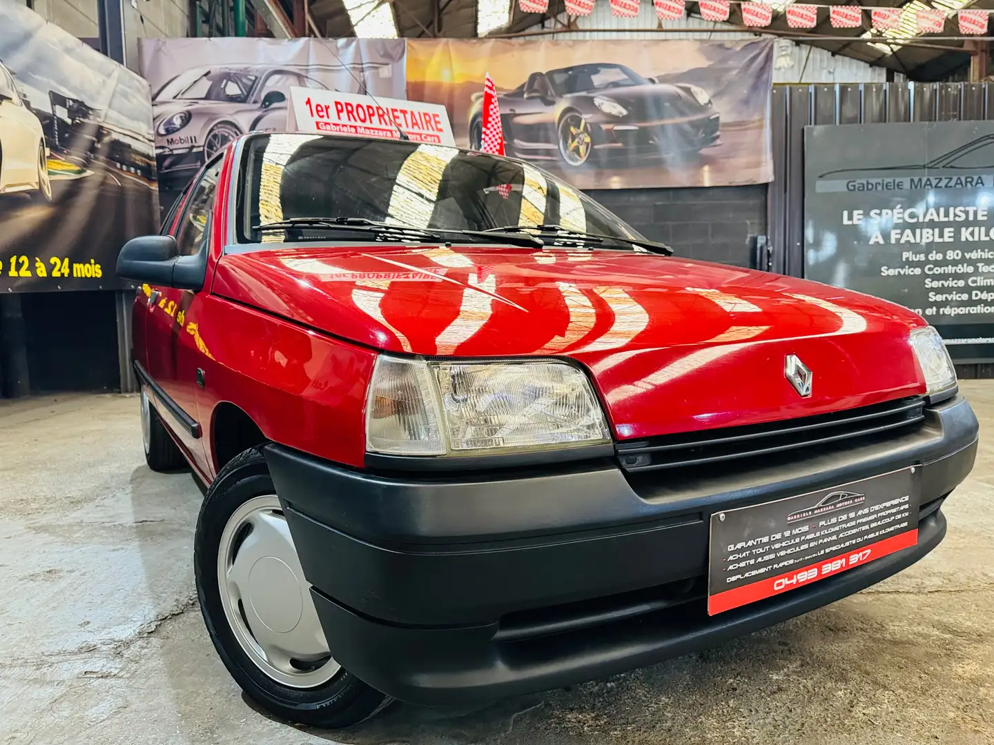Renault Clio 1.1i essence Ancêtre ct ok vierge Rouge - 2