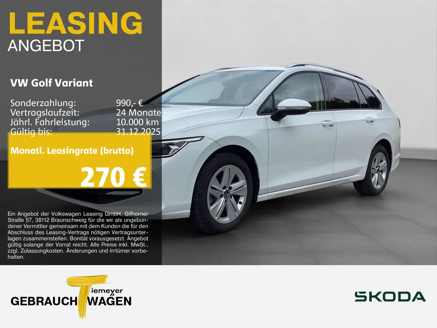 Volkswagen Golf Variant 1.5 TSI LIFE PANO STHZG HuD KAMERA Weiß - 1