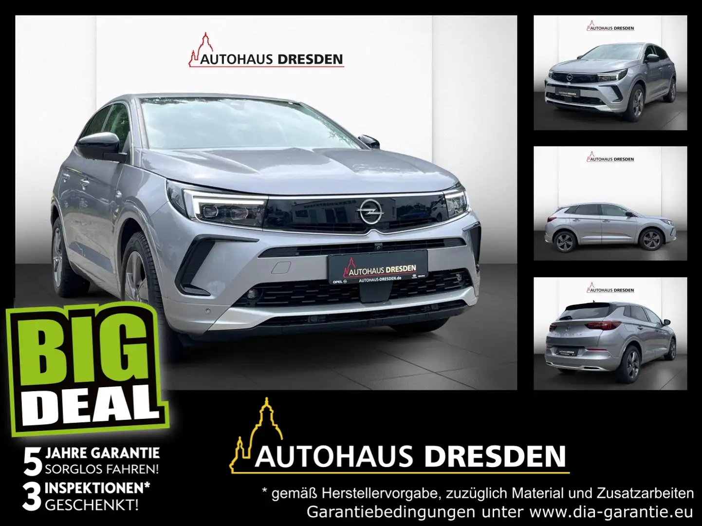 Opel Grandland 1.2 Turbo KLIMA,NAVI,ALLWETTERREIFEN Grau - 1