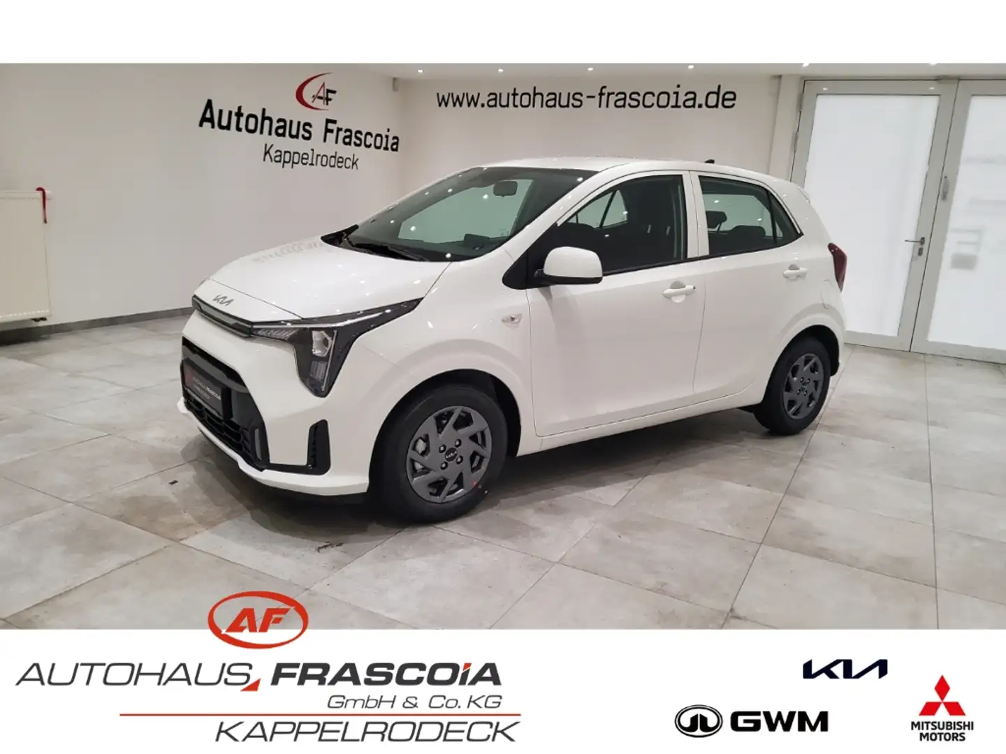 Kia Picanto 1.0 VISION Navi PDC SHZ Rückfahrkam Bluetooth Appl Weiß - 1