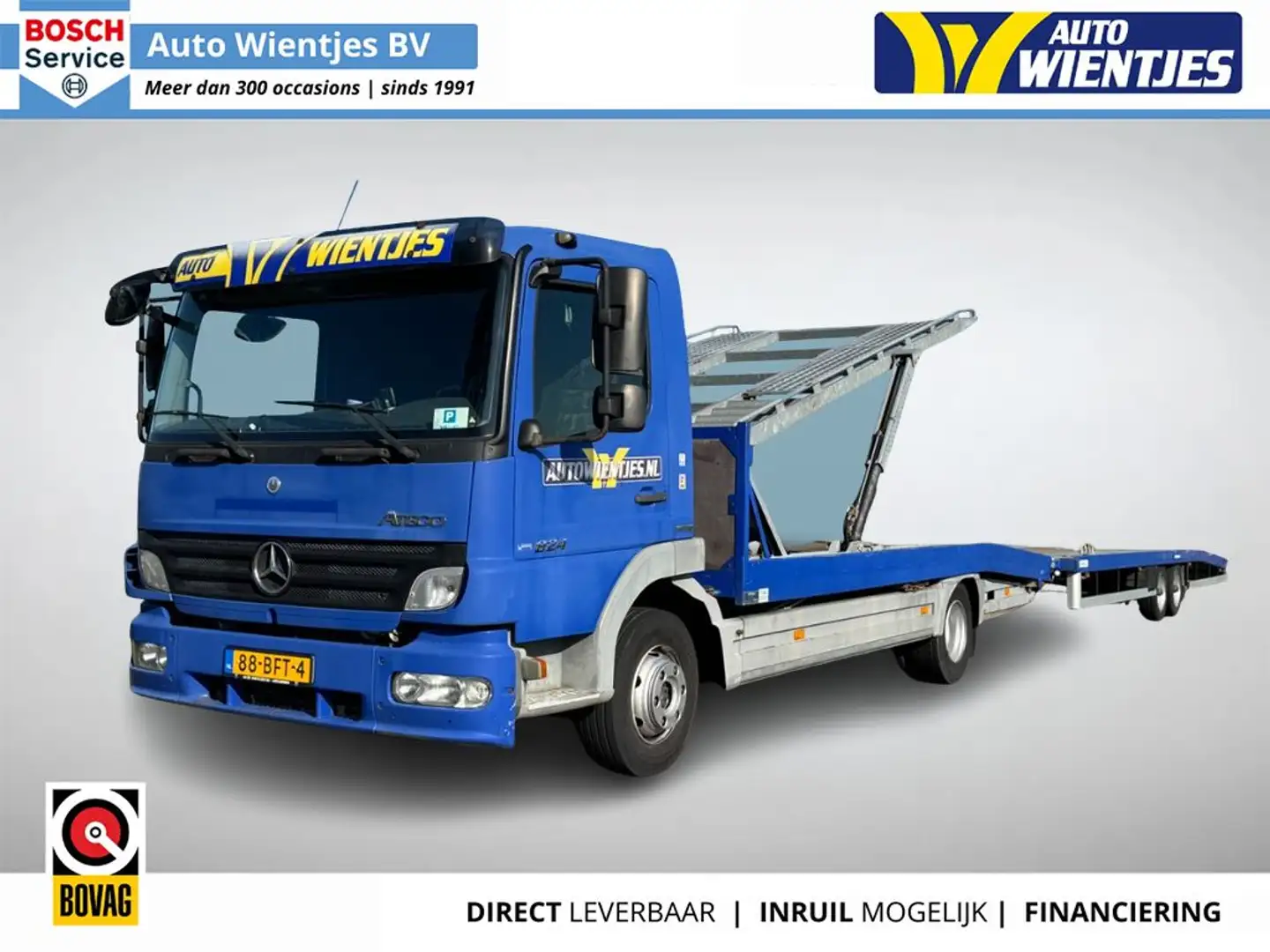 Mercedes-Benz Atego 824 L 4x2 TECHAU Autotransporter inkl. anhänger Azul - 1