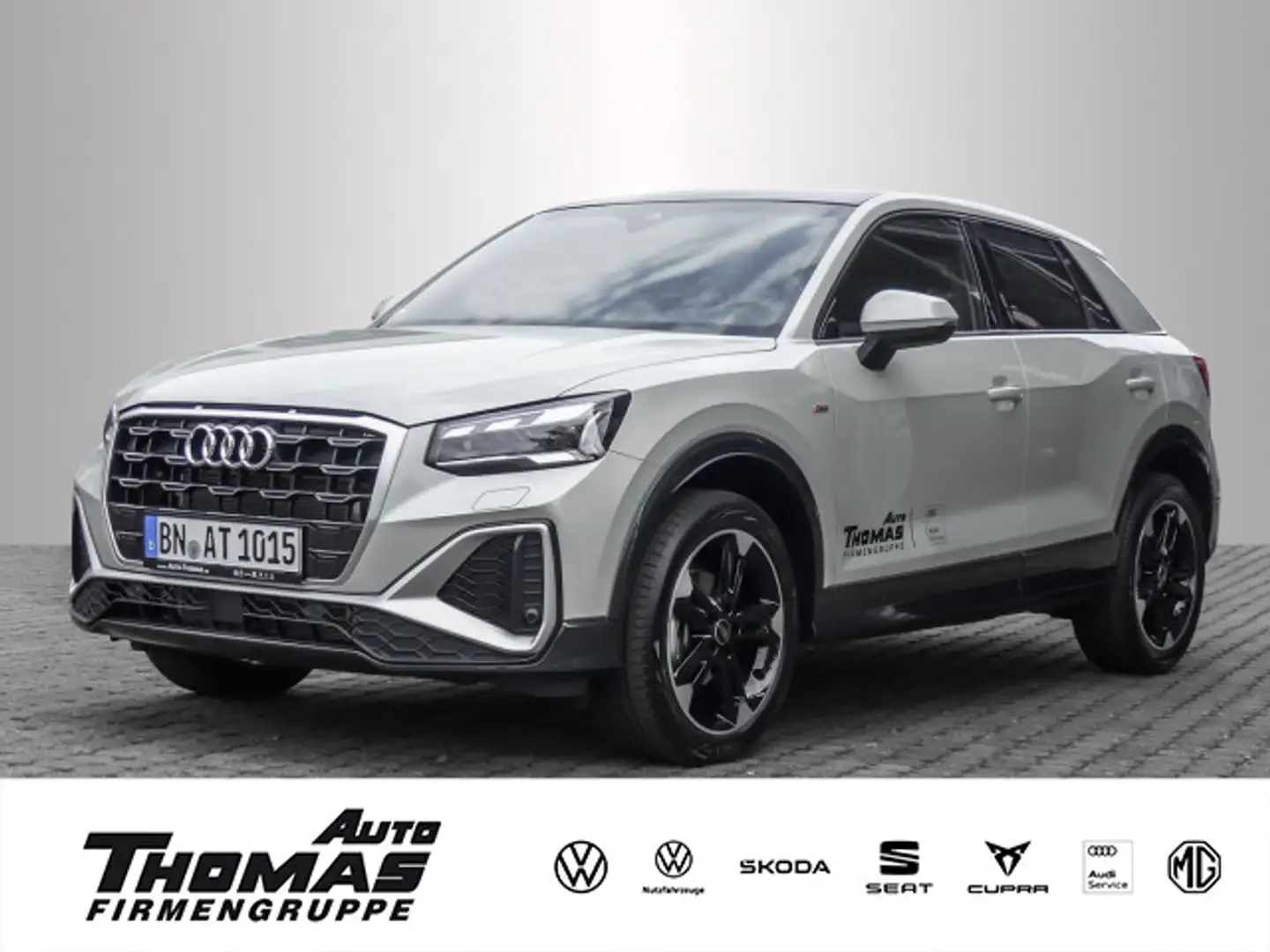 Audi Q2 S line 35 TFSI S tronic NAVI+AHK+PANO Silber - 1