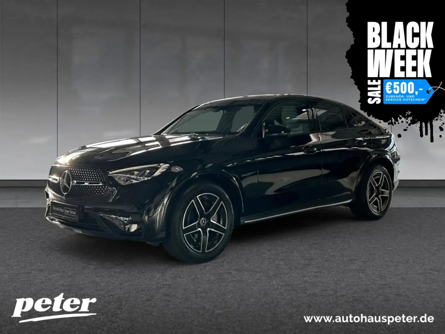 Mercedes-Benz GLC 200 4MATIC Coupé AMG+NIGHT+19"+360°-Kamera Zwart - 1