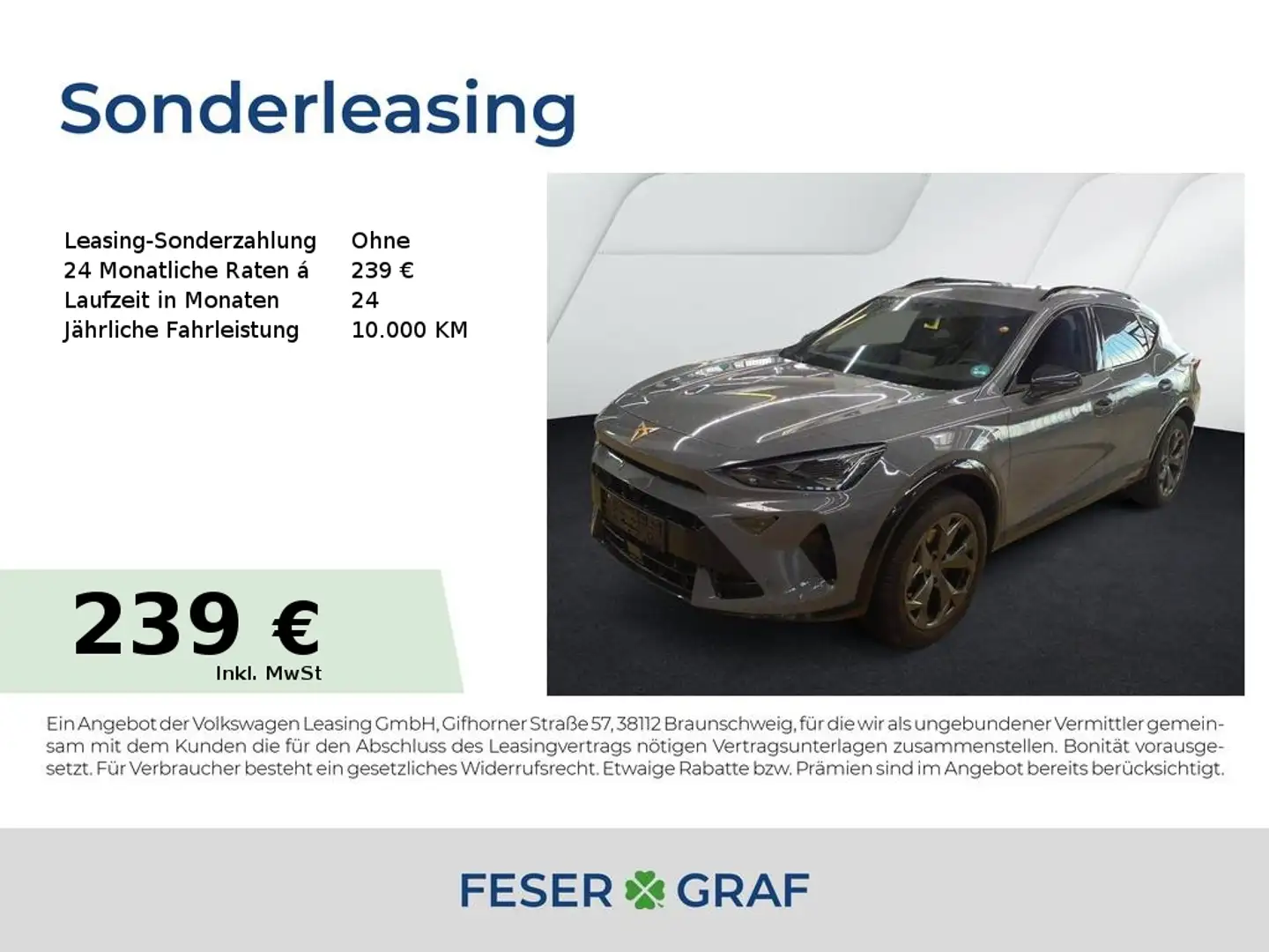 CUPRA Formentor 1.5 eTSI DSG - NAVI,ACC,RFK,SHZ Gris - 1